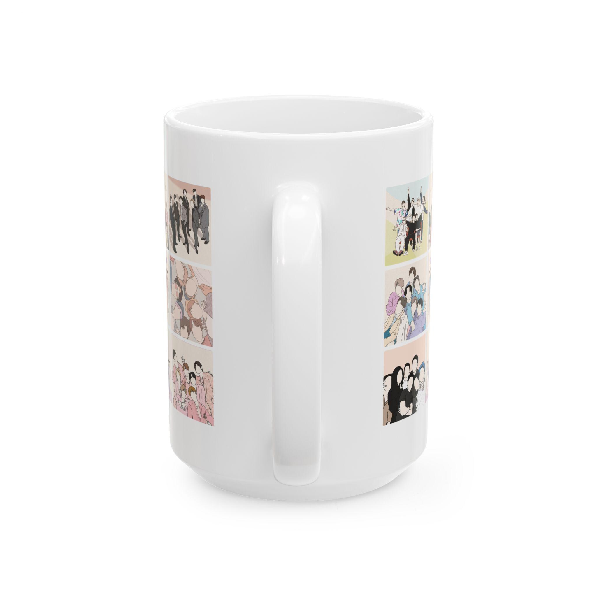 Ceramic Music Fan Collage Coffee Mug