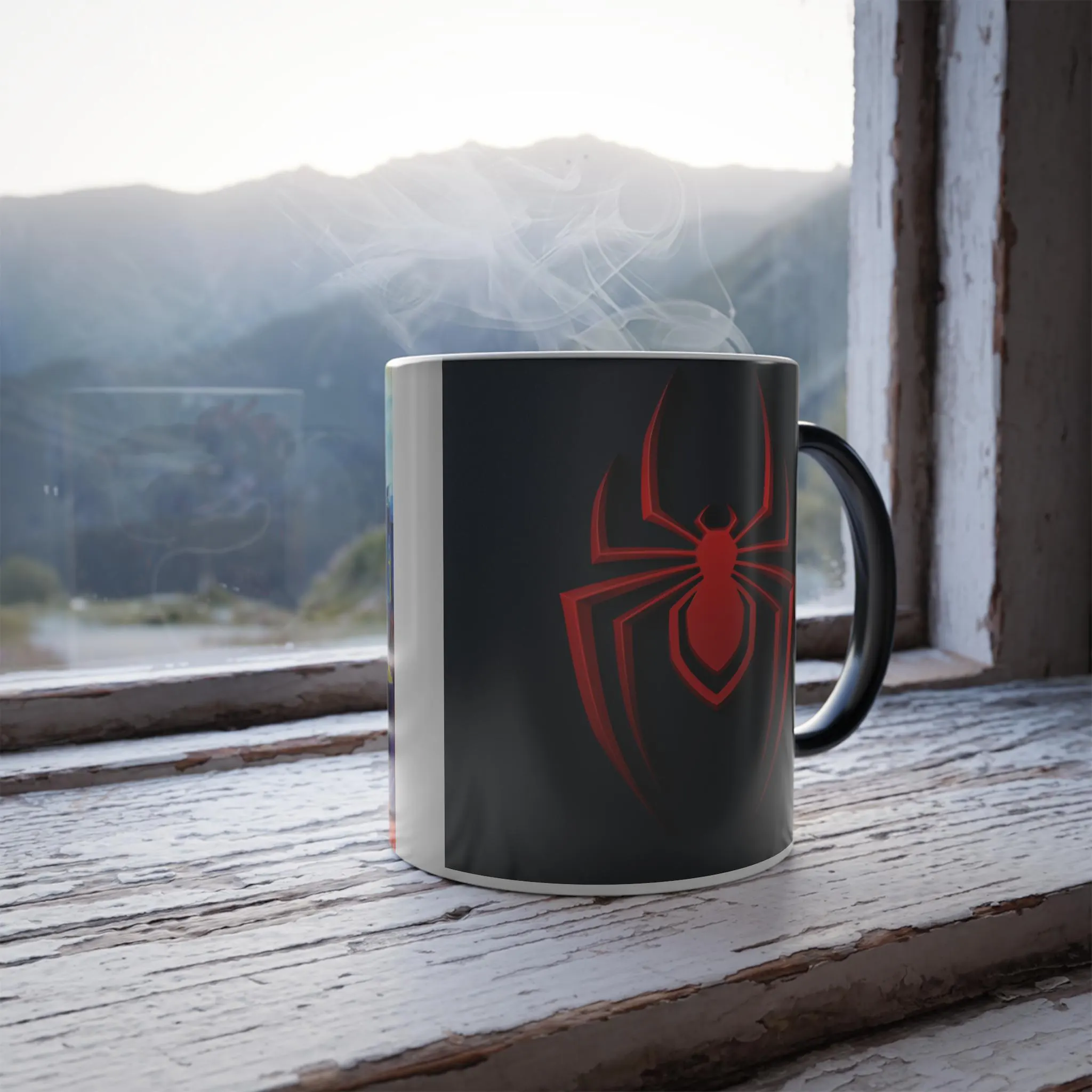 Spider Man Neon City Color Morphing Mug