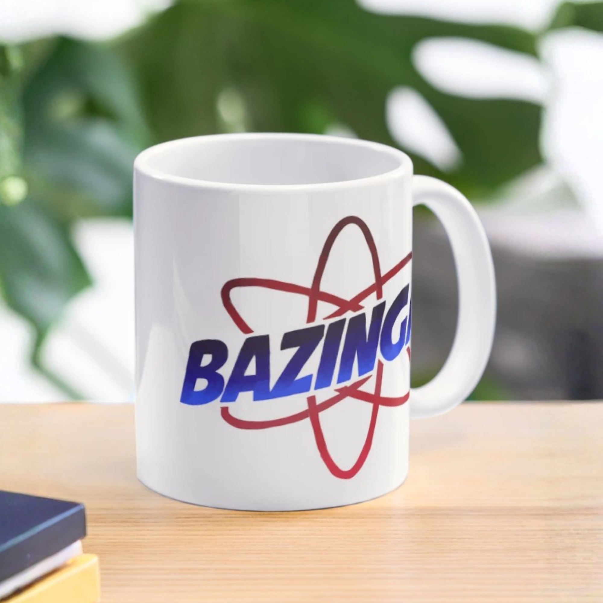 Big Bang Theory Bazinga Atom Graphic Latte Mug