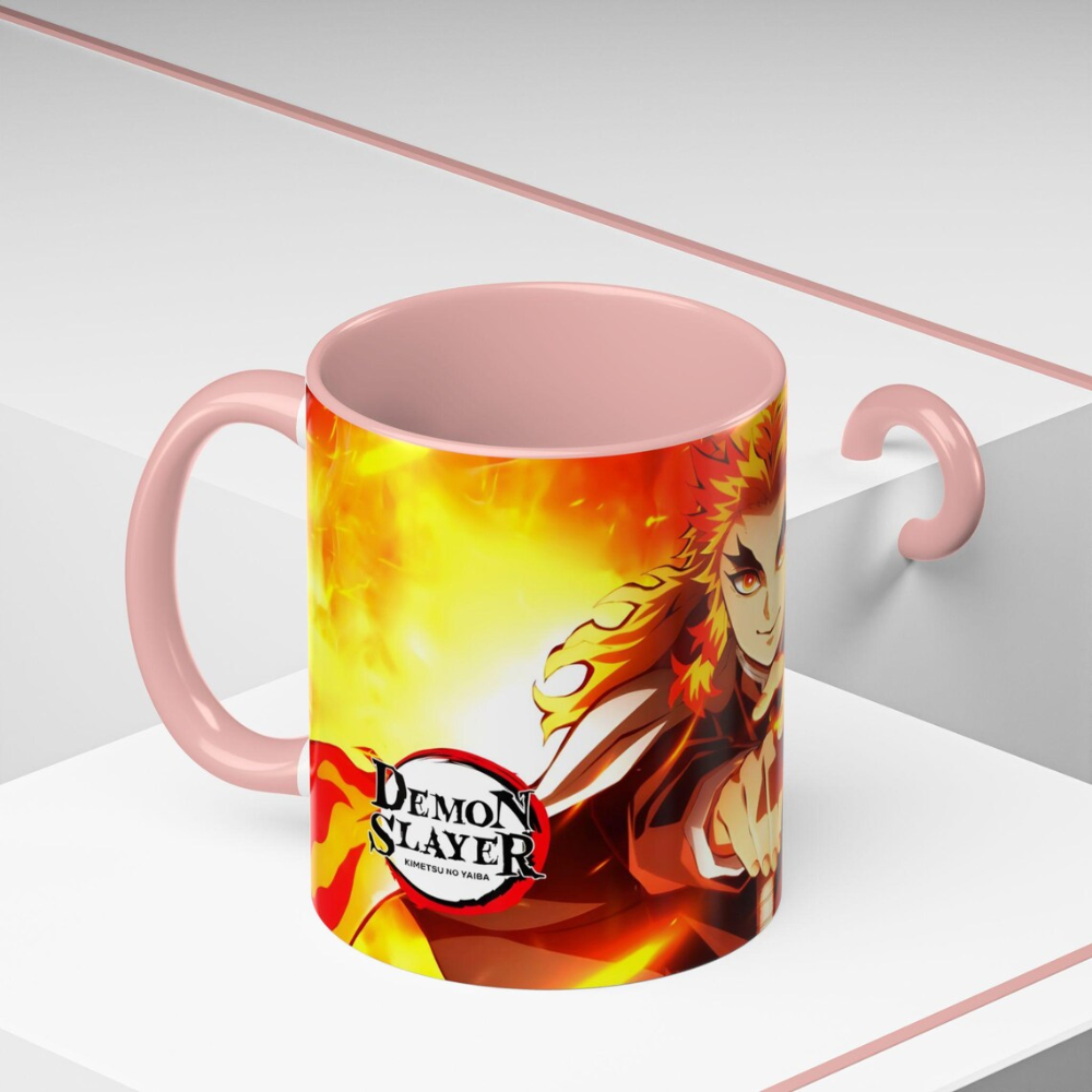 Kyojuro Rengoku Mug, Demon Slayer Cup, Anime Coffee Mug, 11oz, 15oz, High Quality Ceramic