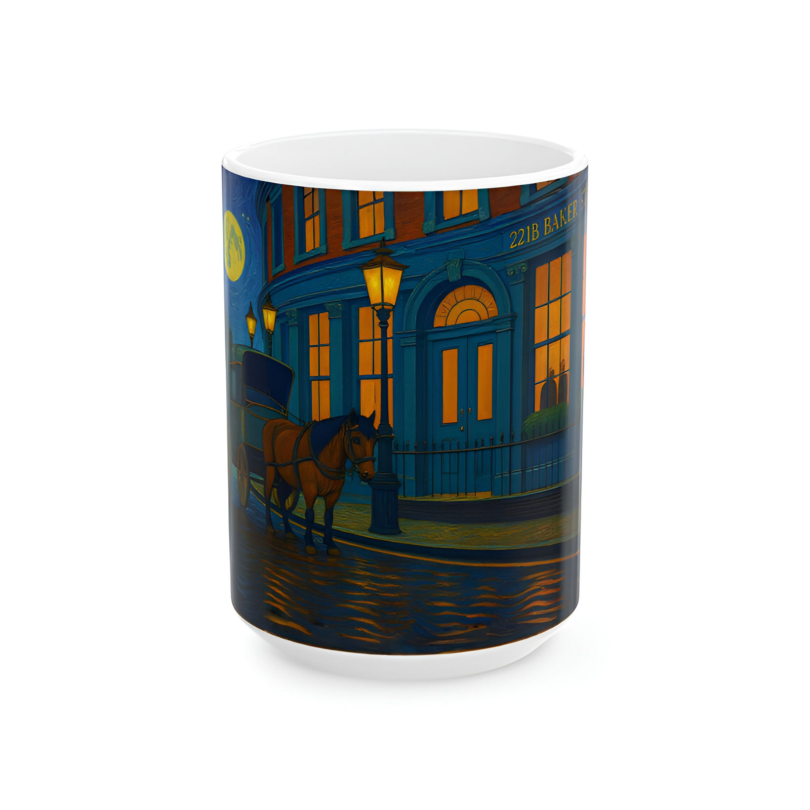Sherlock Inspired Baker Street Evening Ceramic Mug 