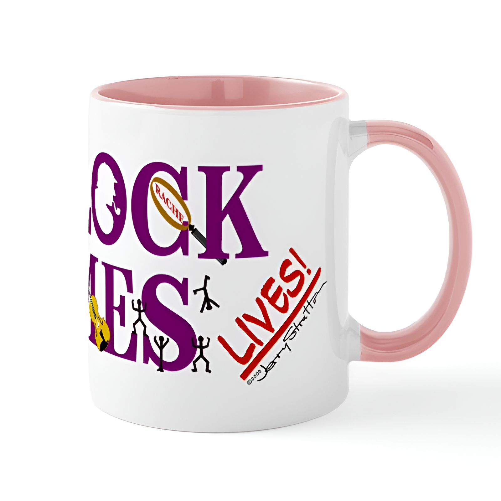 Sherlock Holmes Lives Ceramic Coffee Mug 