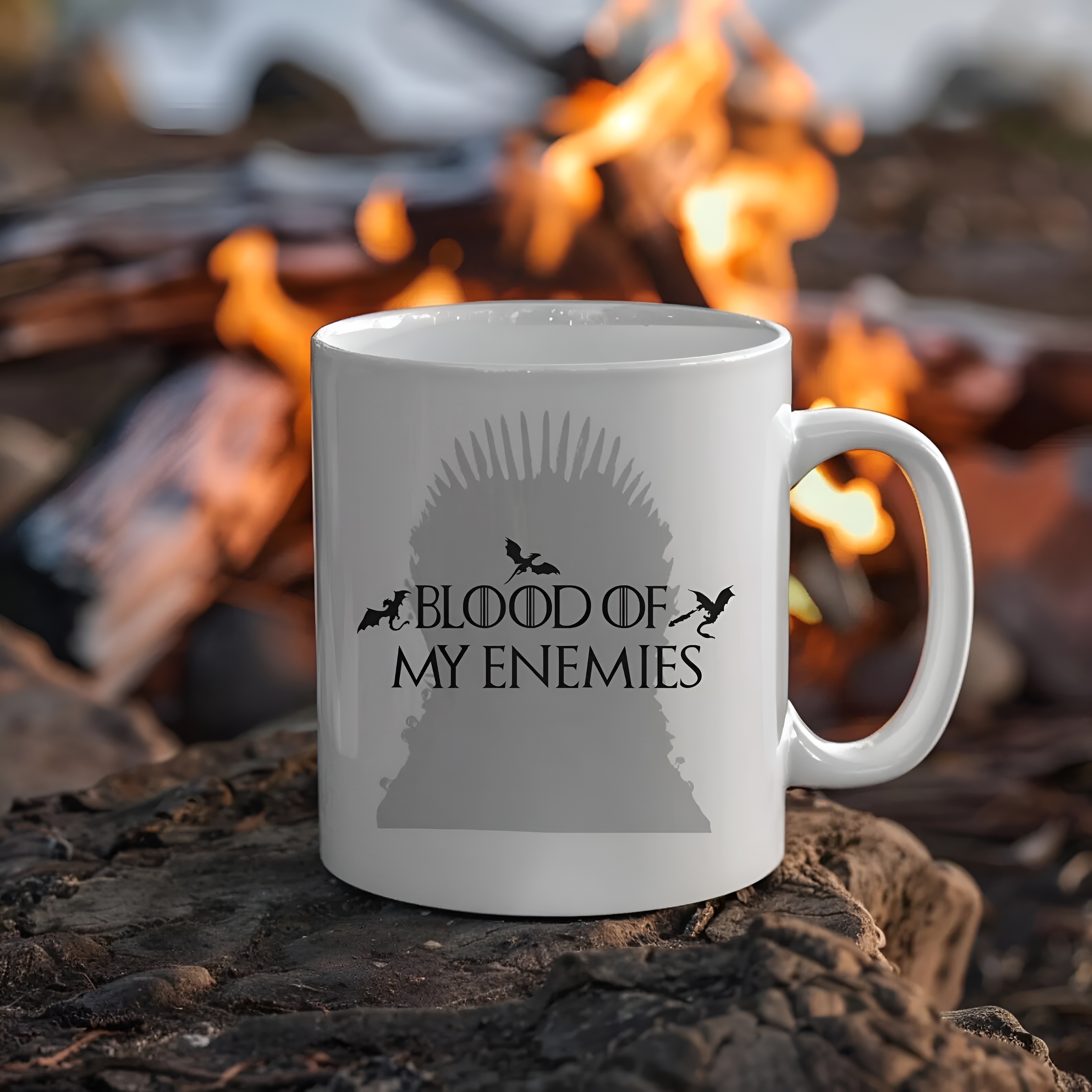 Game of Thrones Inspired Mug: Dragons Fantasy Ceramic Coffee Cup 