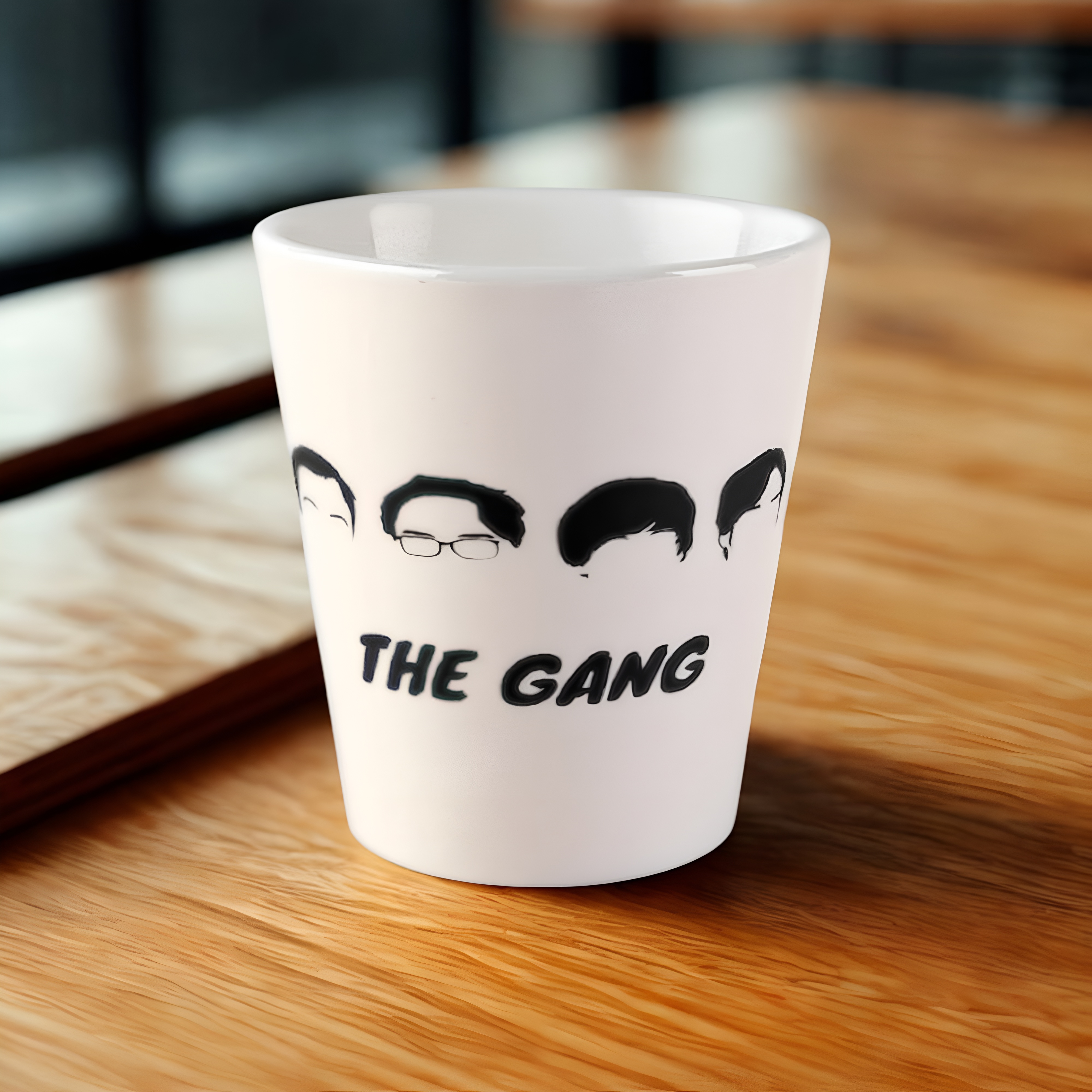 Big Bang Theory Minimalist The Gang Silhouette Mug