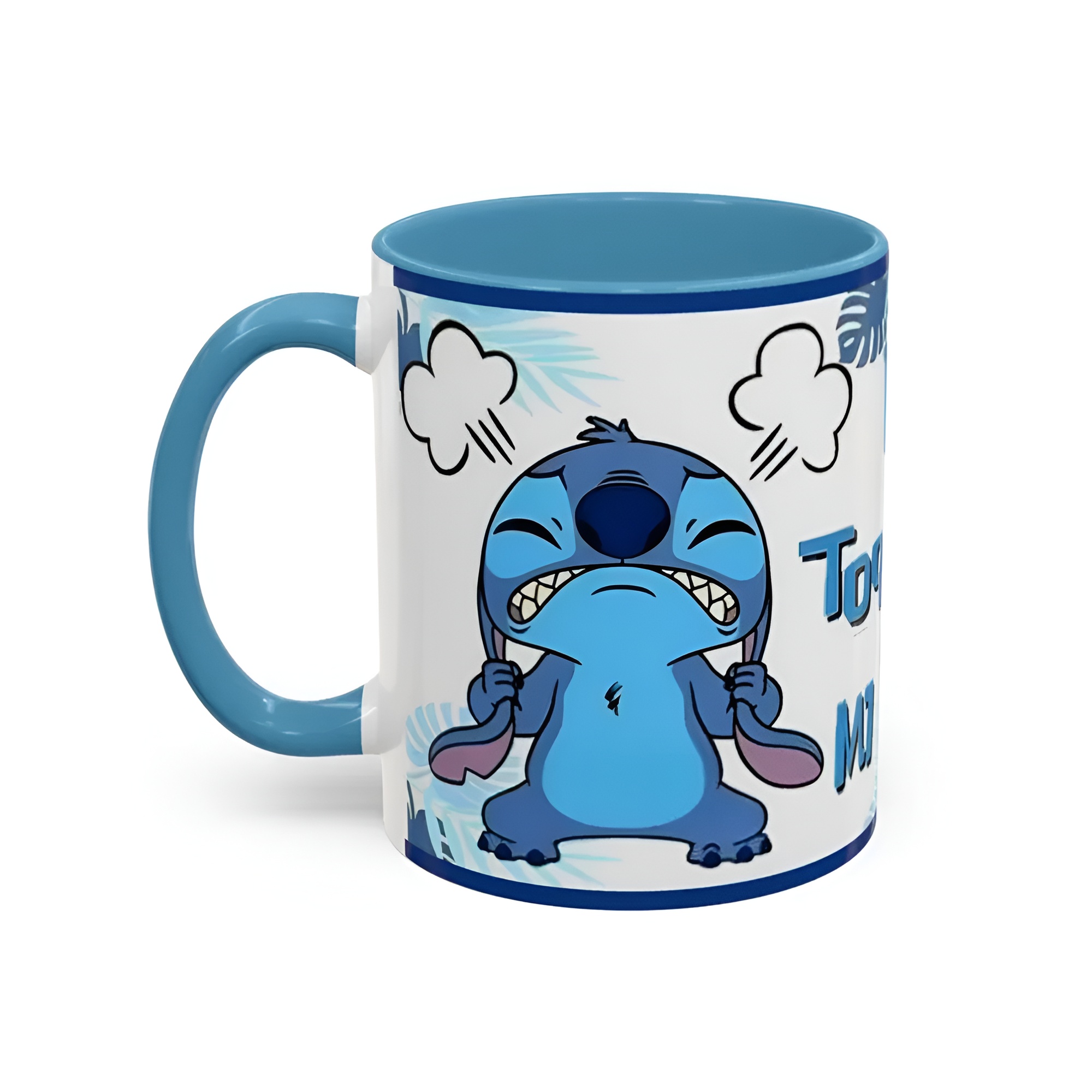 Funny Quote Printed Coffee Mug With Stitch Design