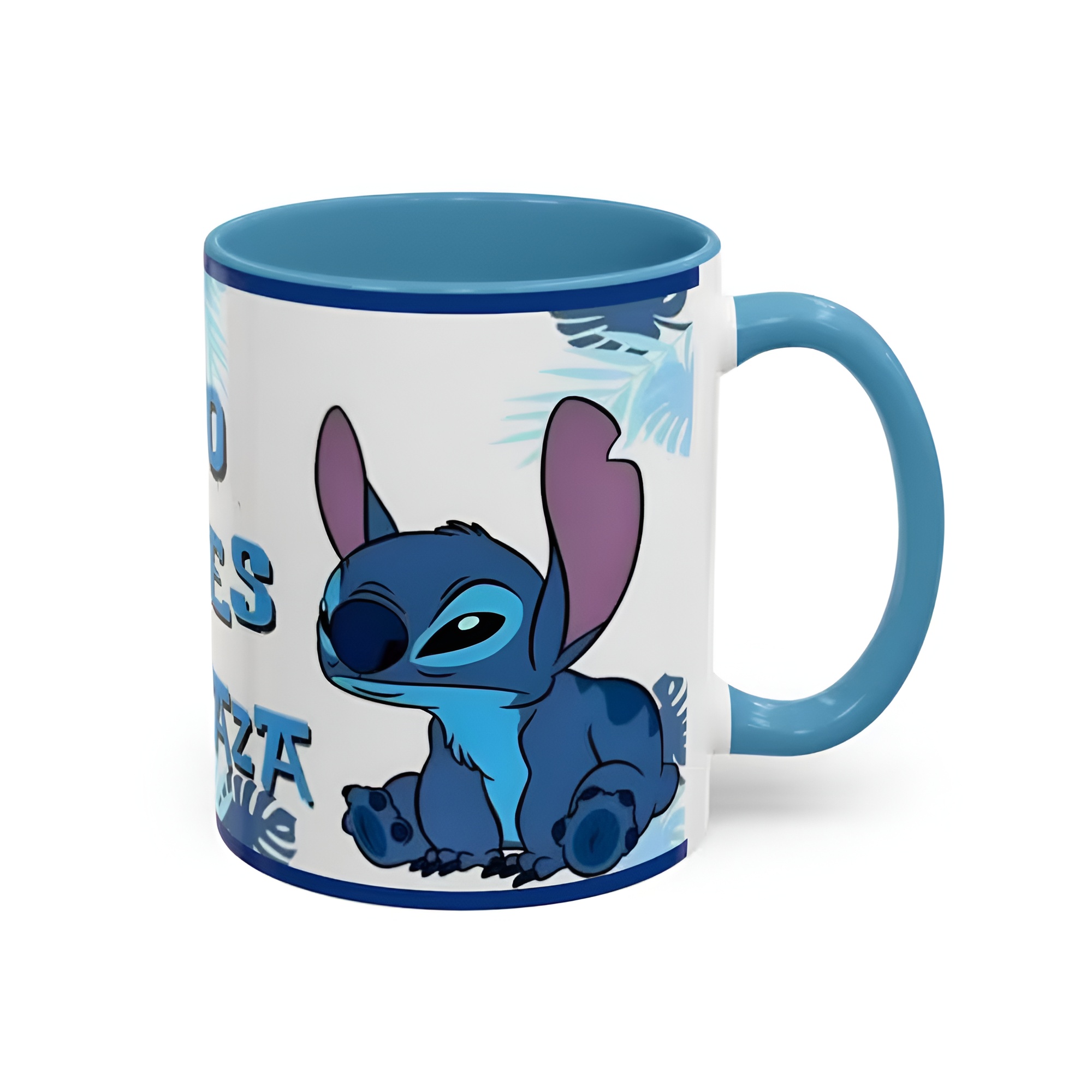 Funny Quote Printed Coffee Mug With Stitch Design