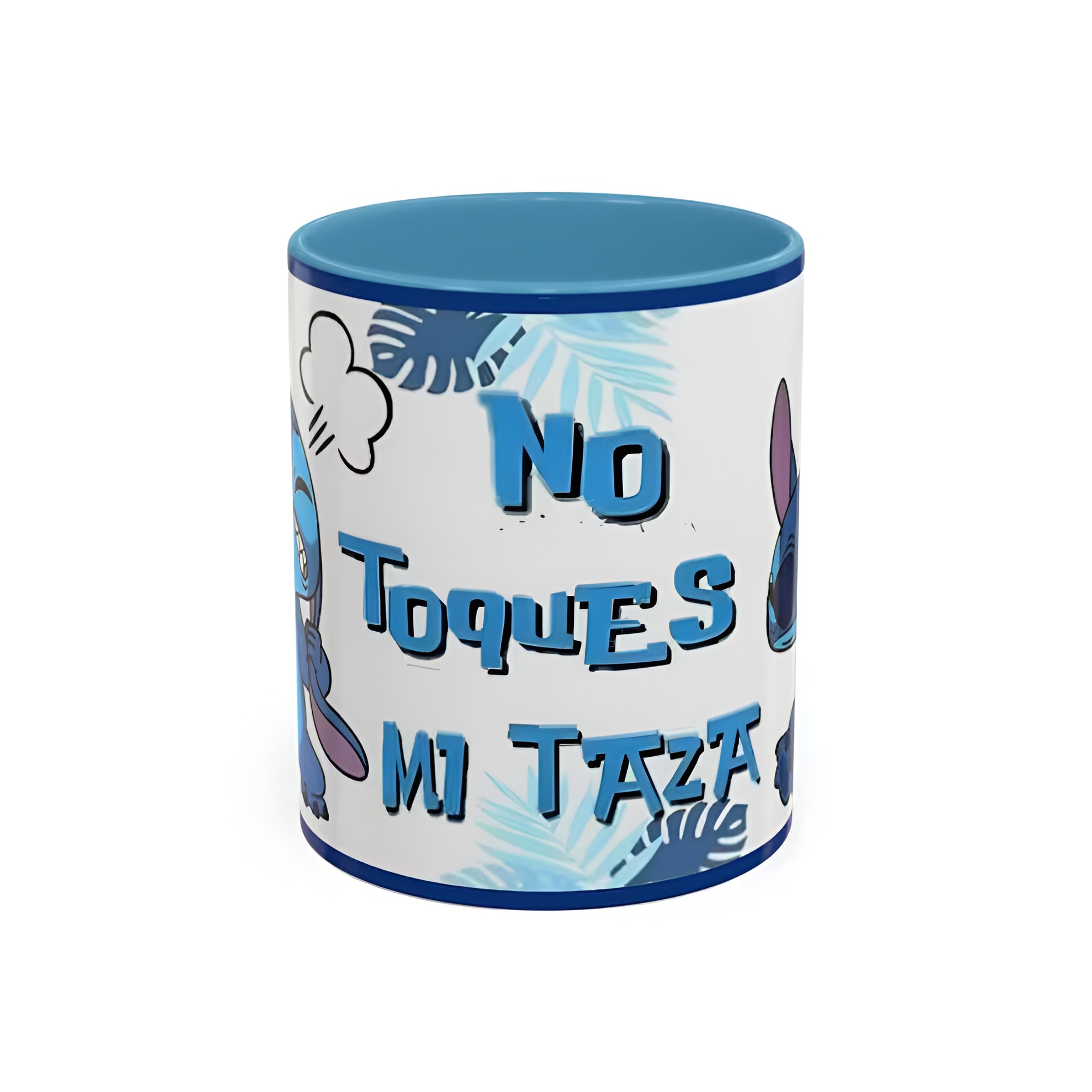 Funny Quote Printed Coffee Mug With Stitch Design