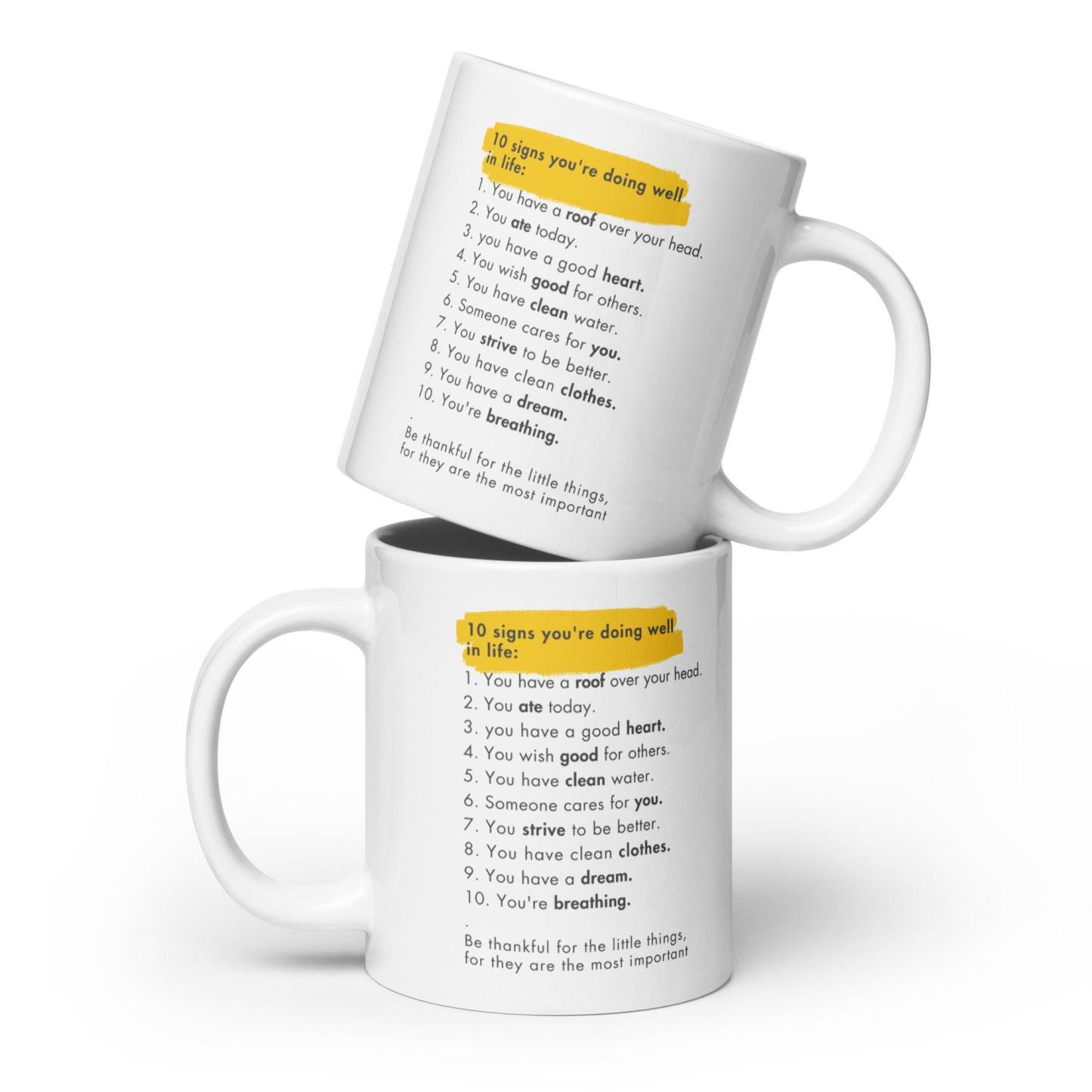 Gratitude Ceramic Mug - Inspire Cups