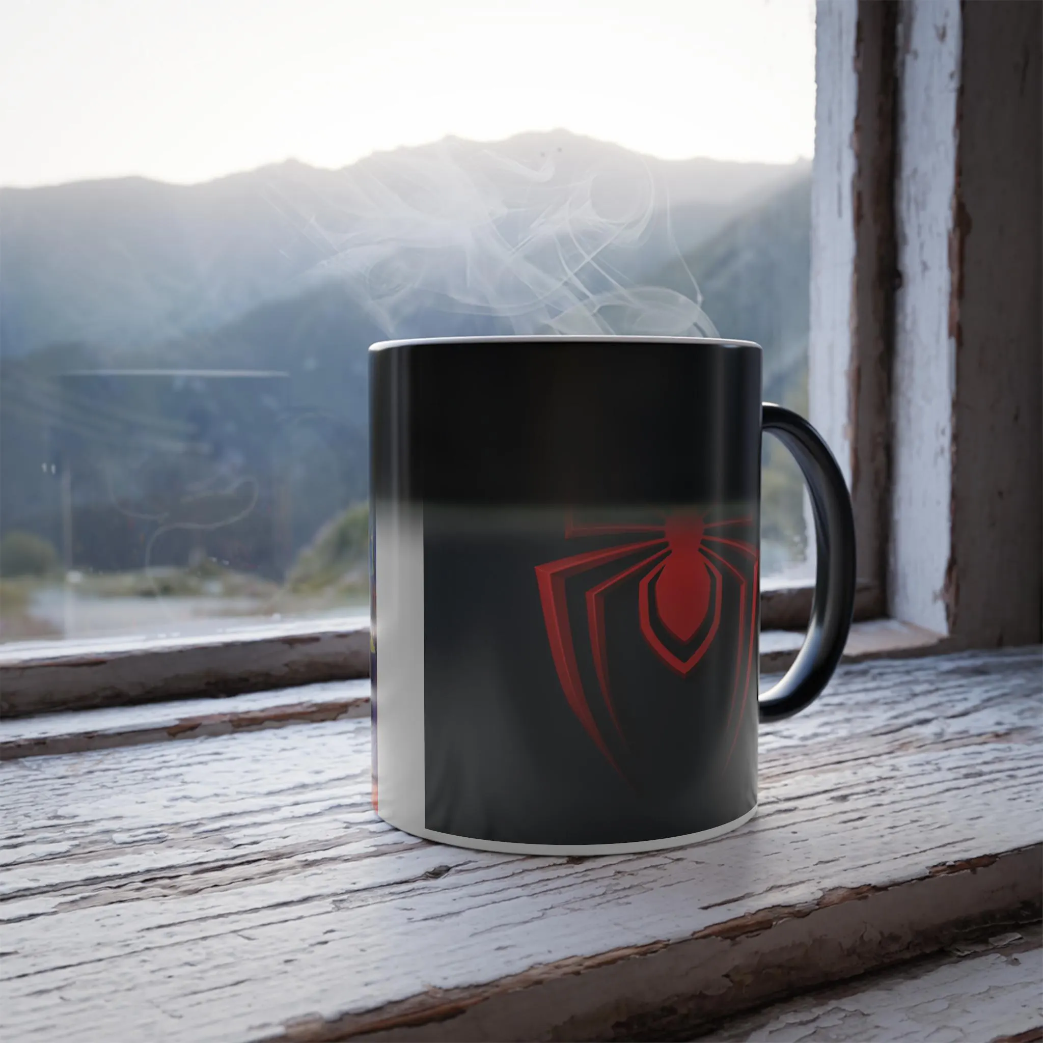 Spider Man Neon City Color Morphing Mug