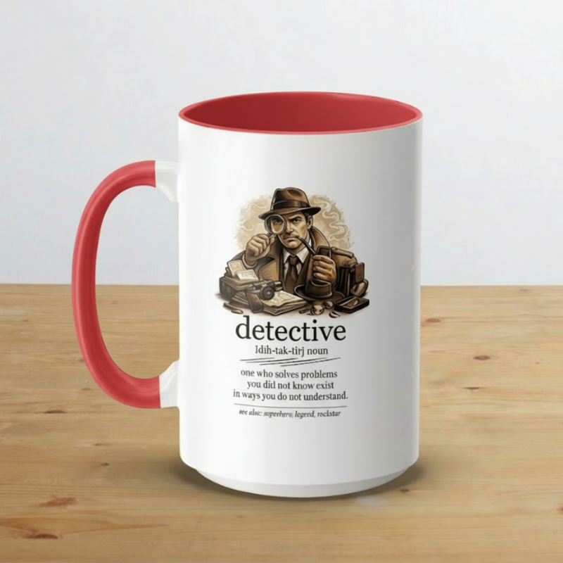 Sherlock Style Vintage Detective Definition Mug