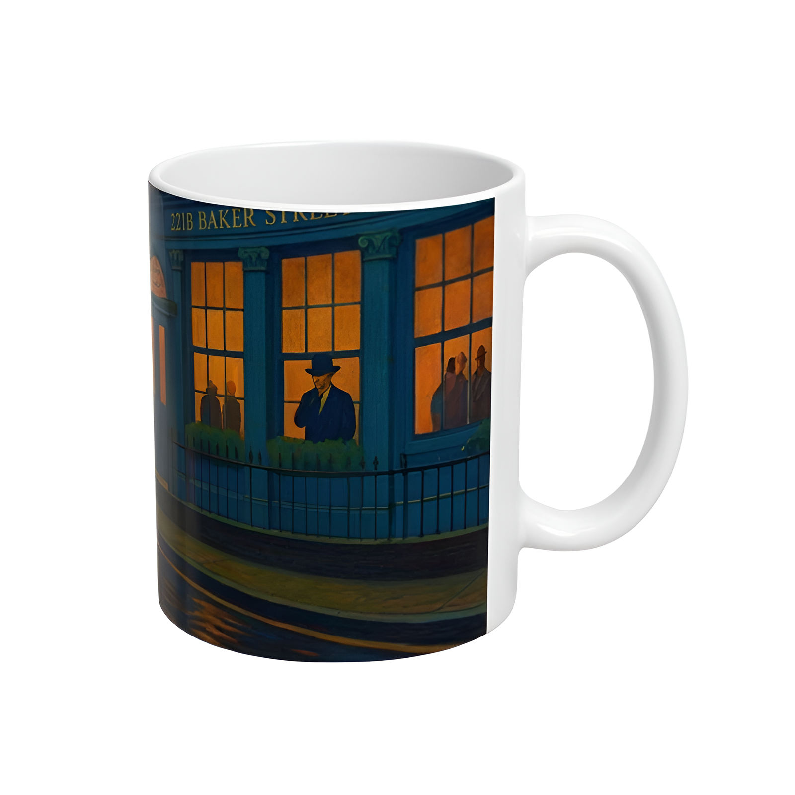Sherlock Inspired Baker Street Evening Ceramic Mug 