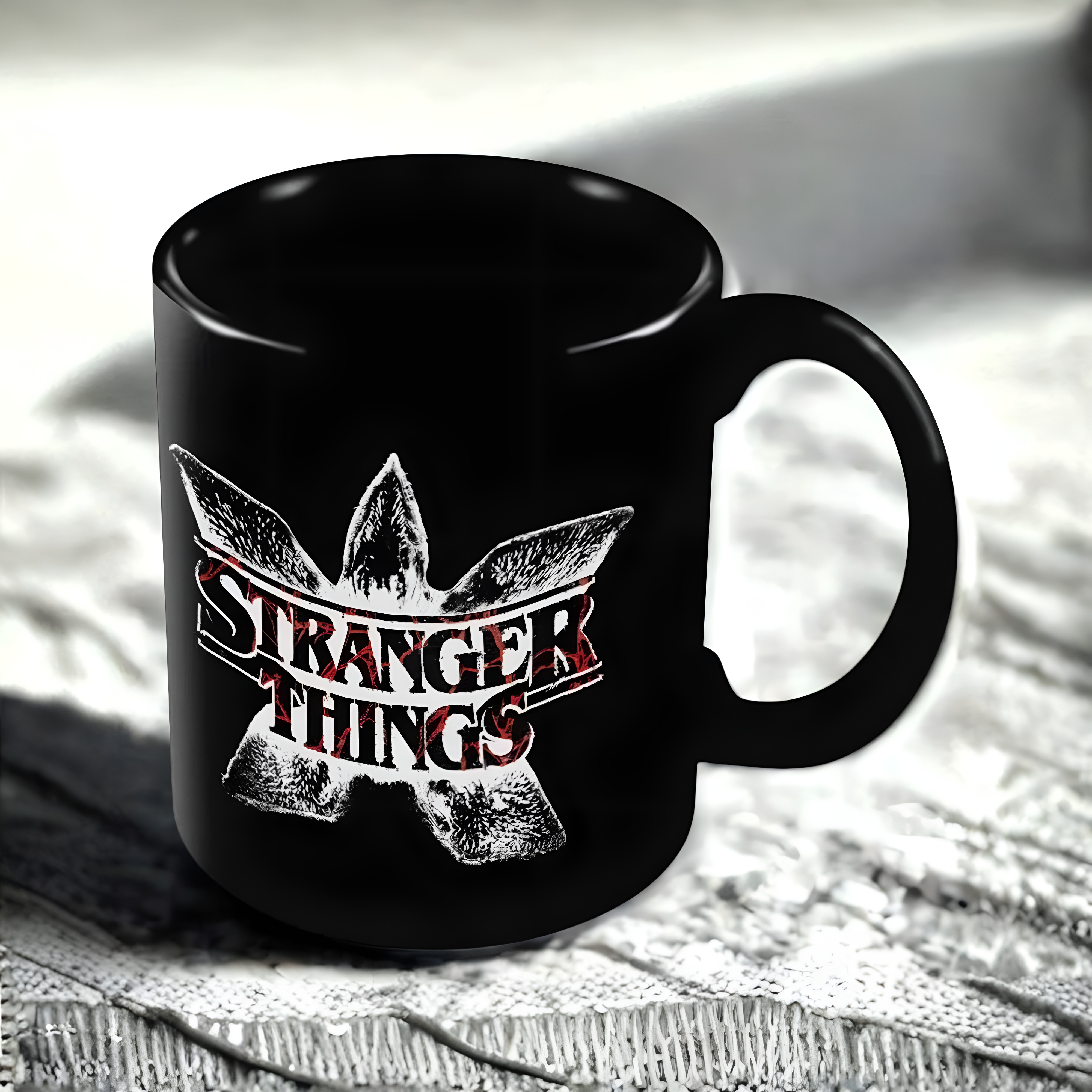 Stranger Things Themed Demogorgon Logo Printed Mug 