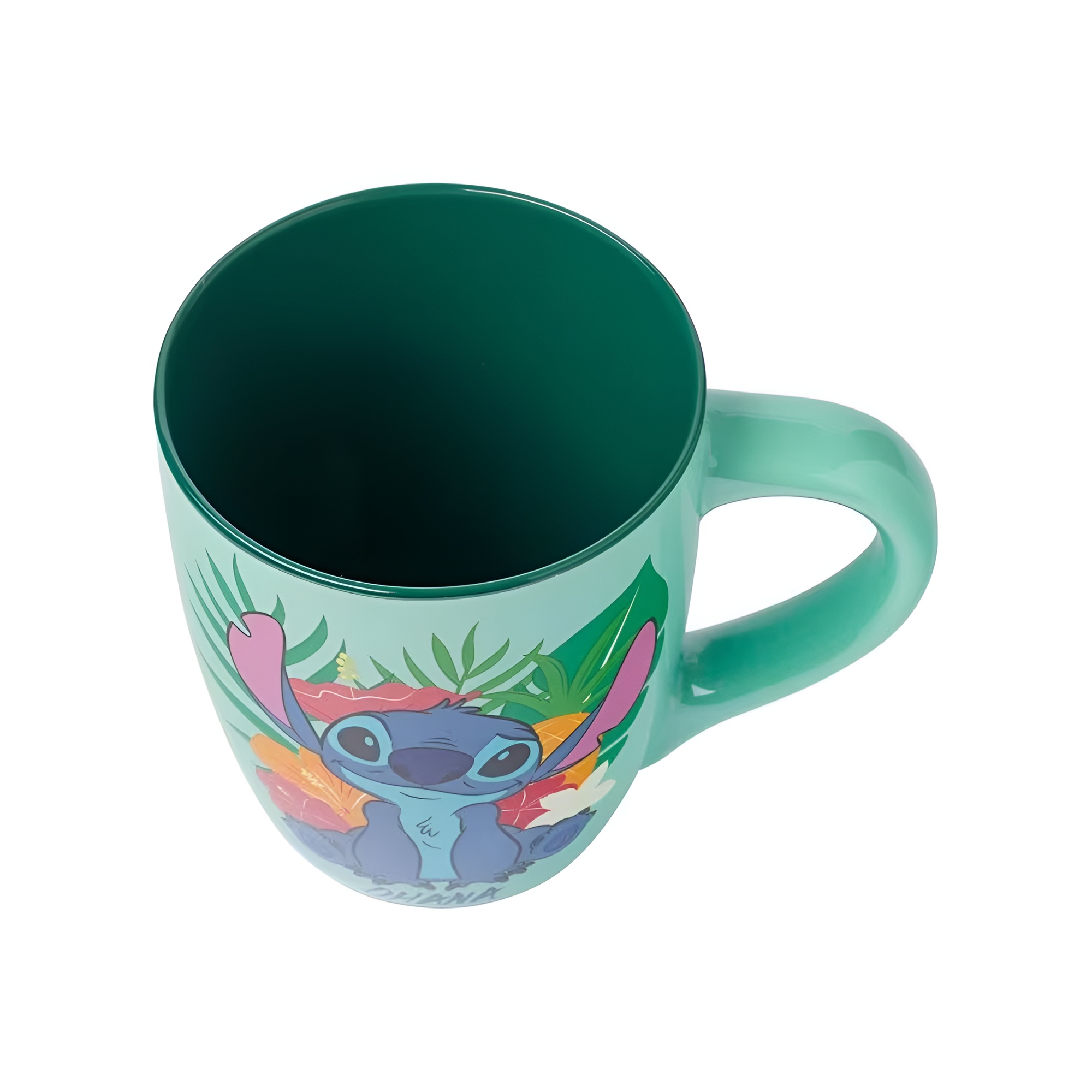 Stitch Floral Tropical Design Themed 25oz Ceramic Coffee Mug