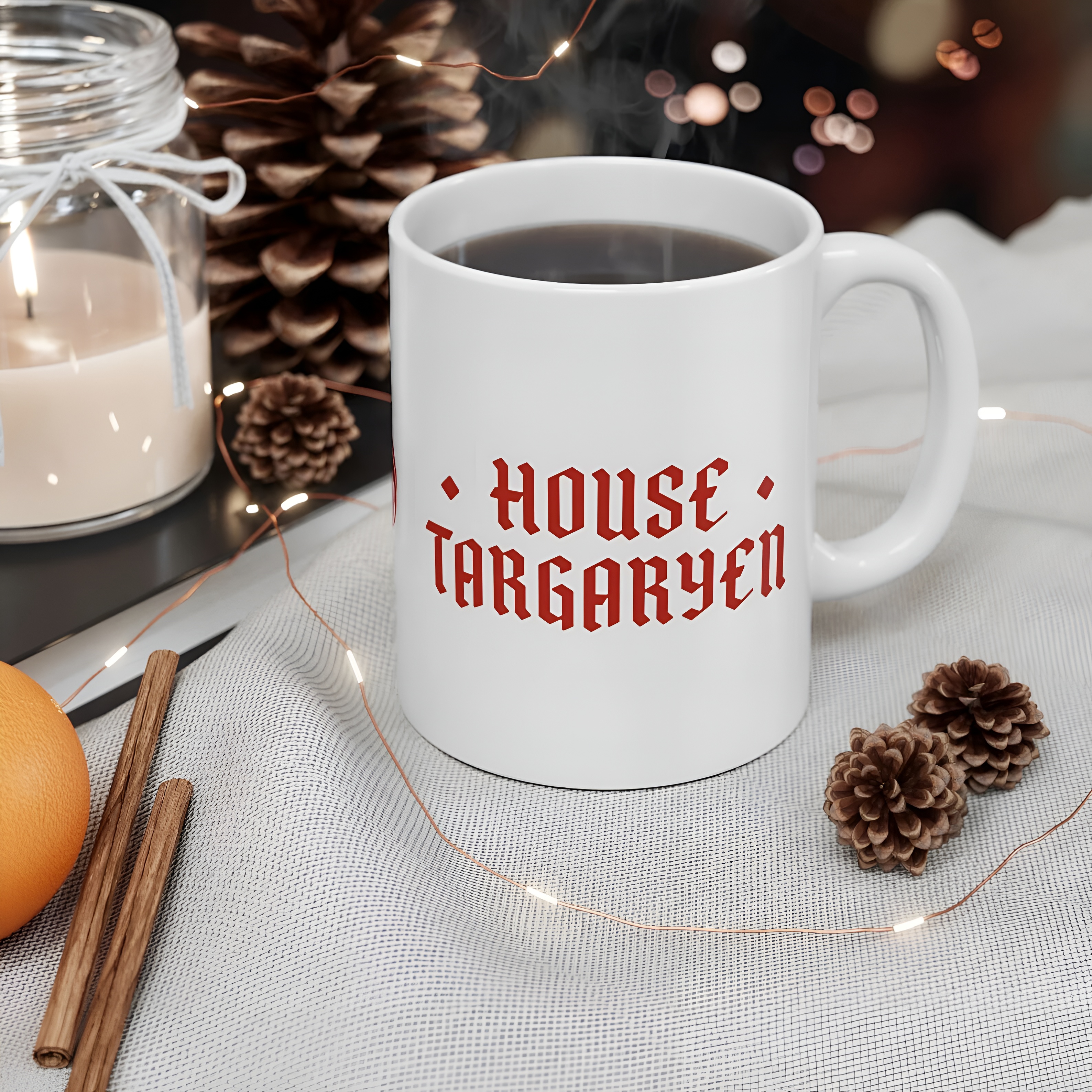 House Targaryen Text Printed Game Of Thrones Ceramic Coffee Mug