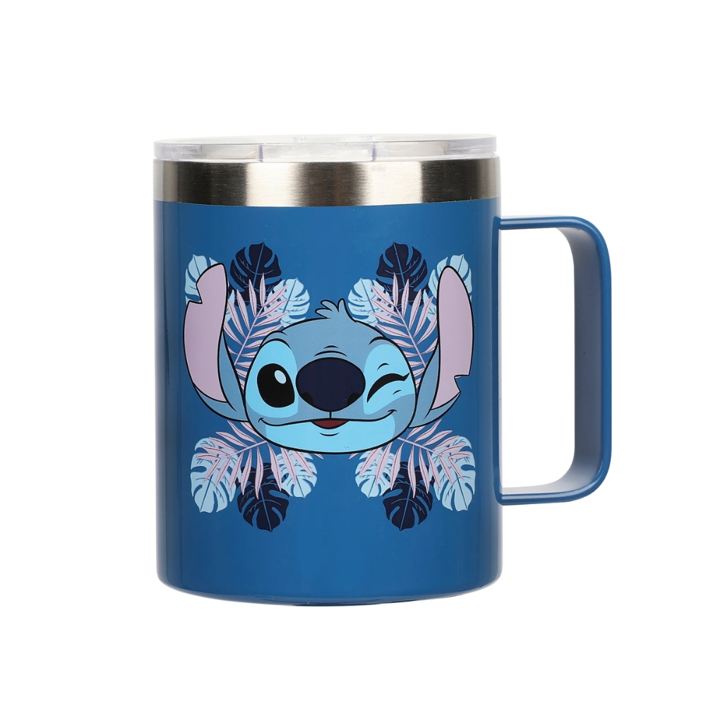 Stitch Themed 14oz Vacuum Sealed Stainless Steel Coffee Mug