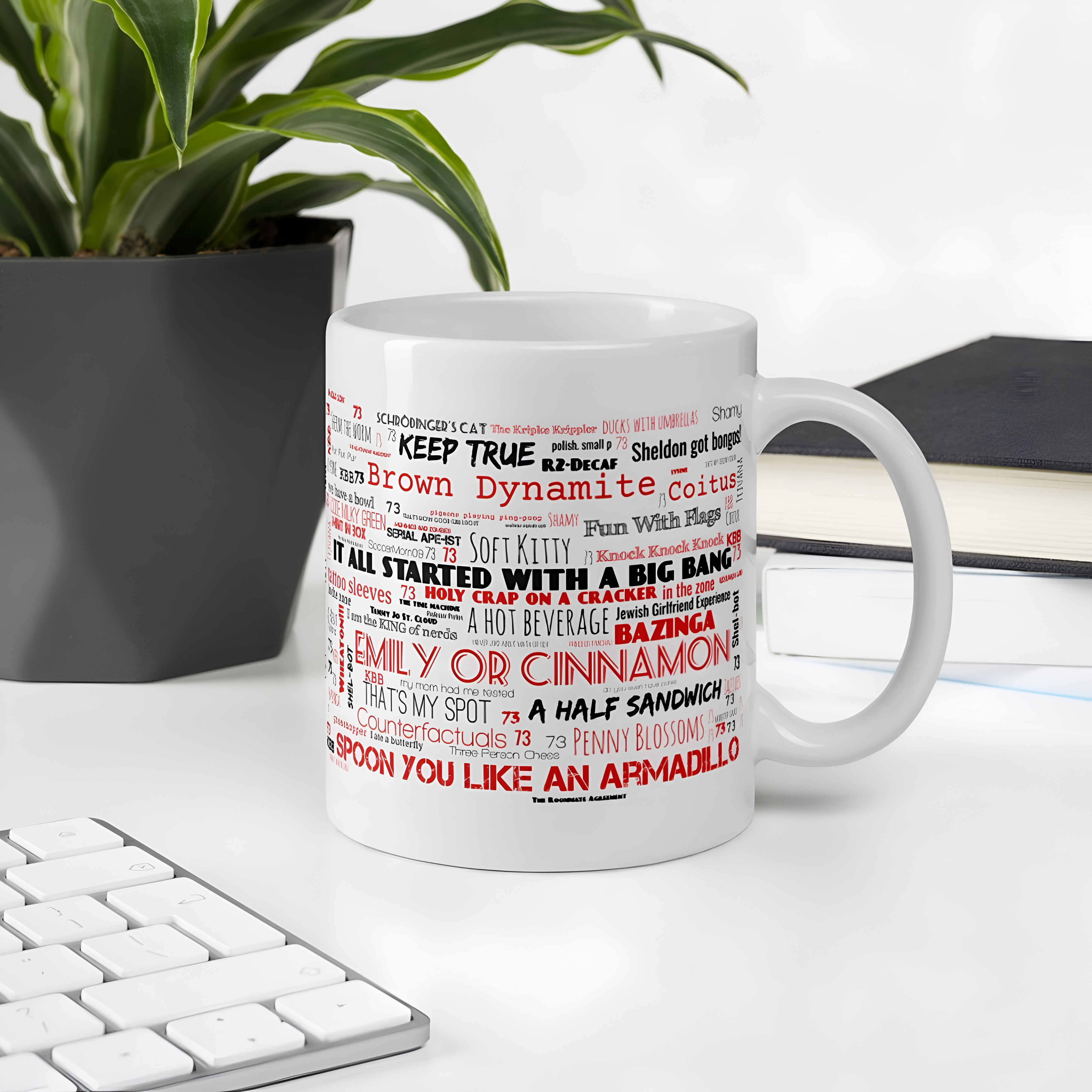 Big Bang Theory Lexicon Of Legends Word Art Mug