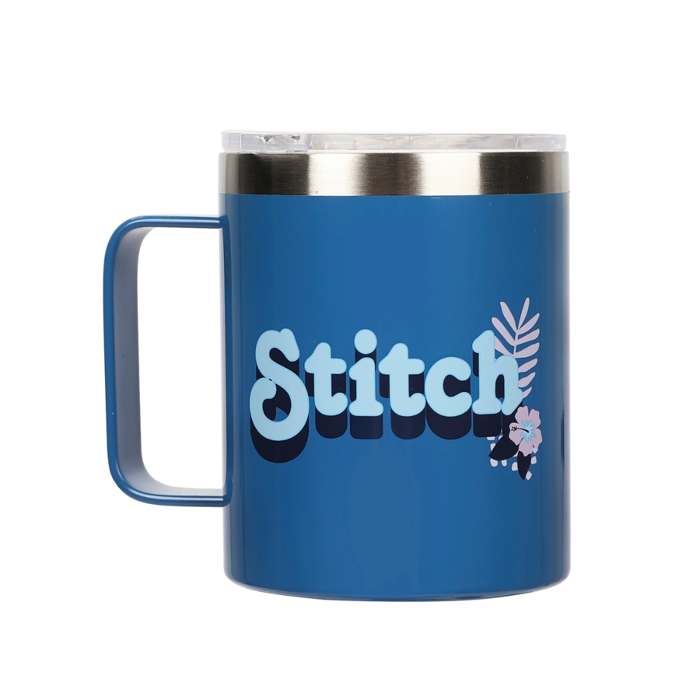 Stitch Themed 14oz Vacuum Sealed Stainless Steel Coffee Mug