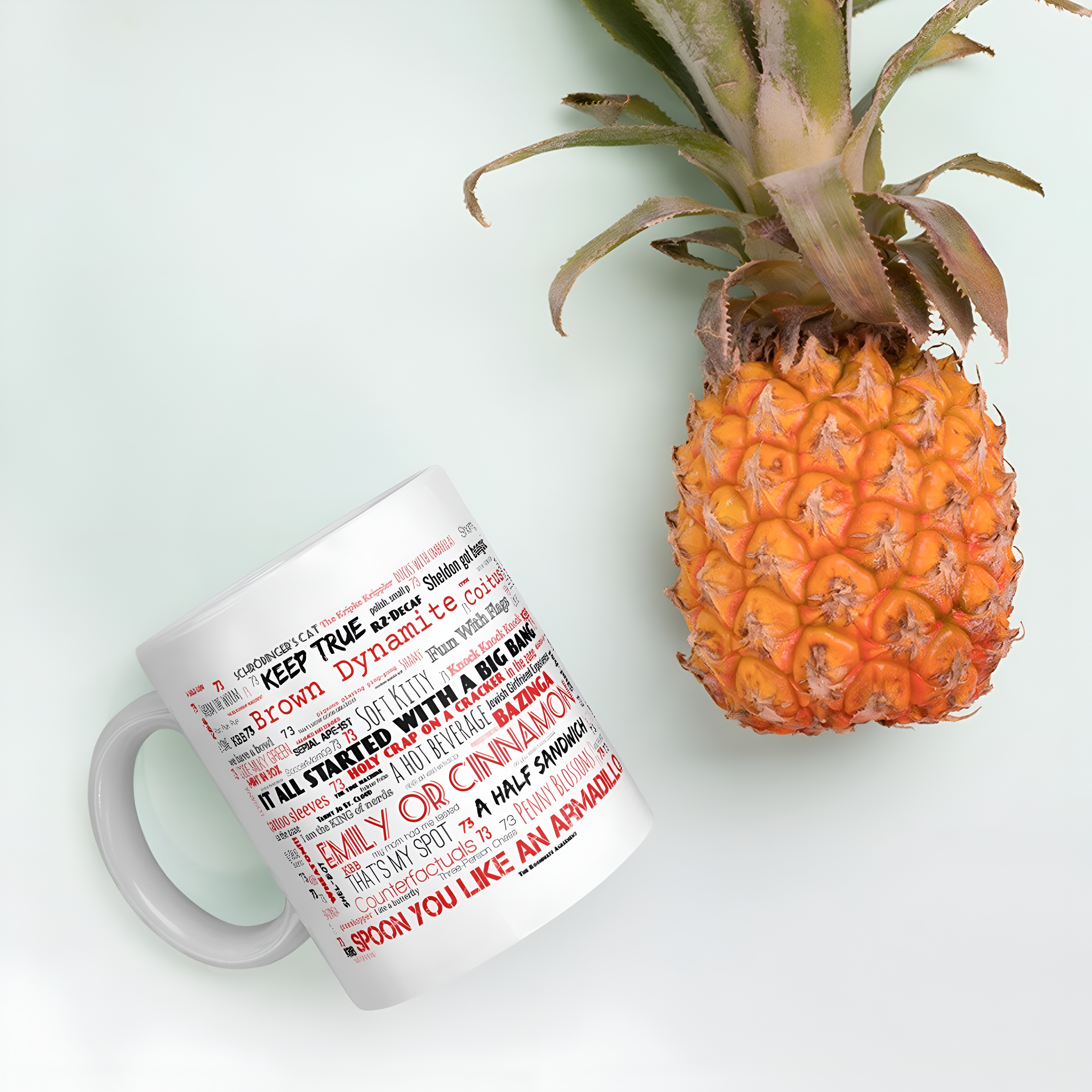Big Bang Theory Lexicon Of Legends Word Art Mug