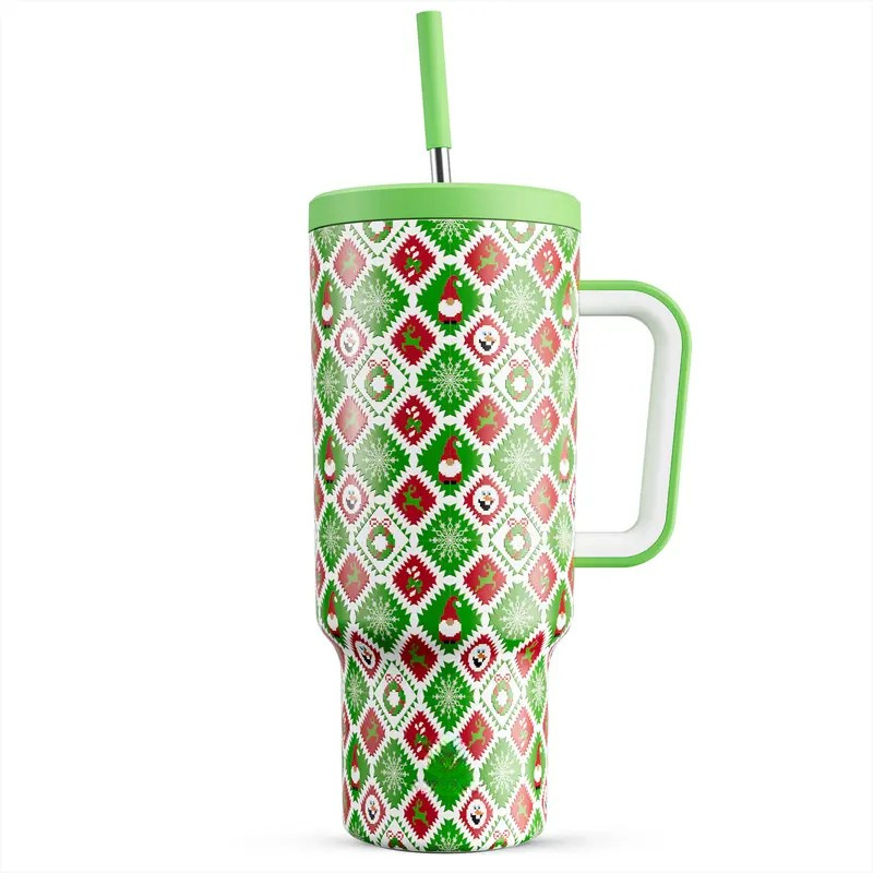 Christmas Edition 40oz Stainless Steel Water Bottle Portable Leak proof 