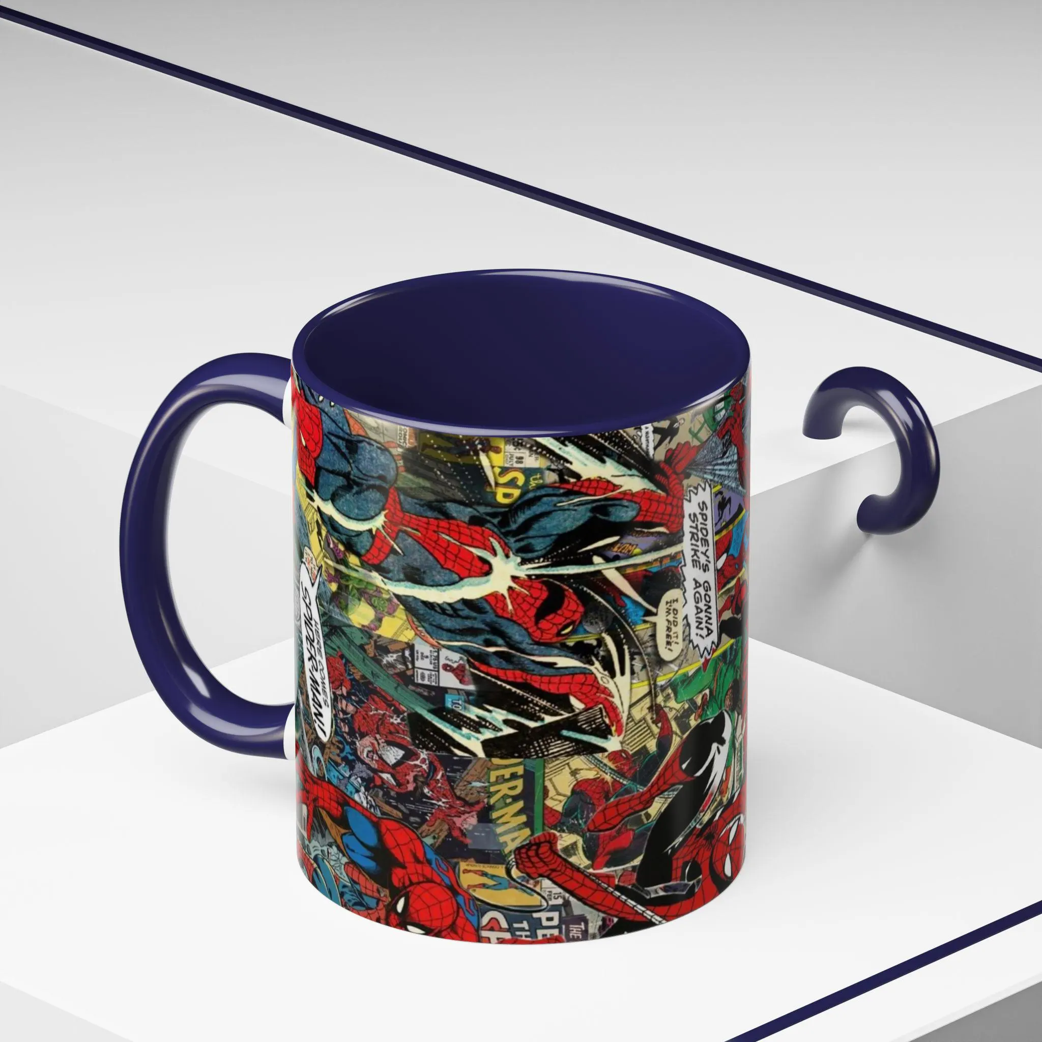 Spider Man Comic Collage Ceramic Mug