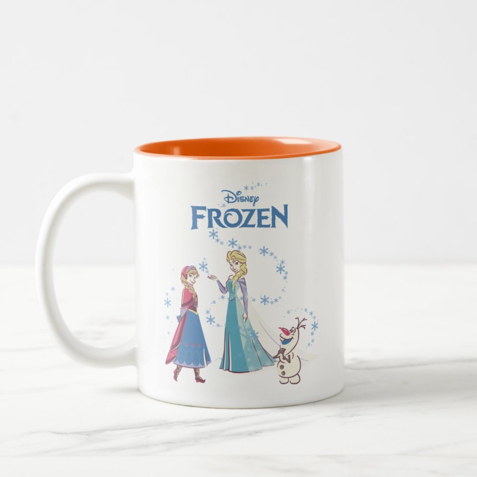 Frozen Sisters Snowman Duo Toned Mug
