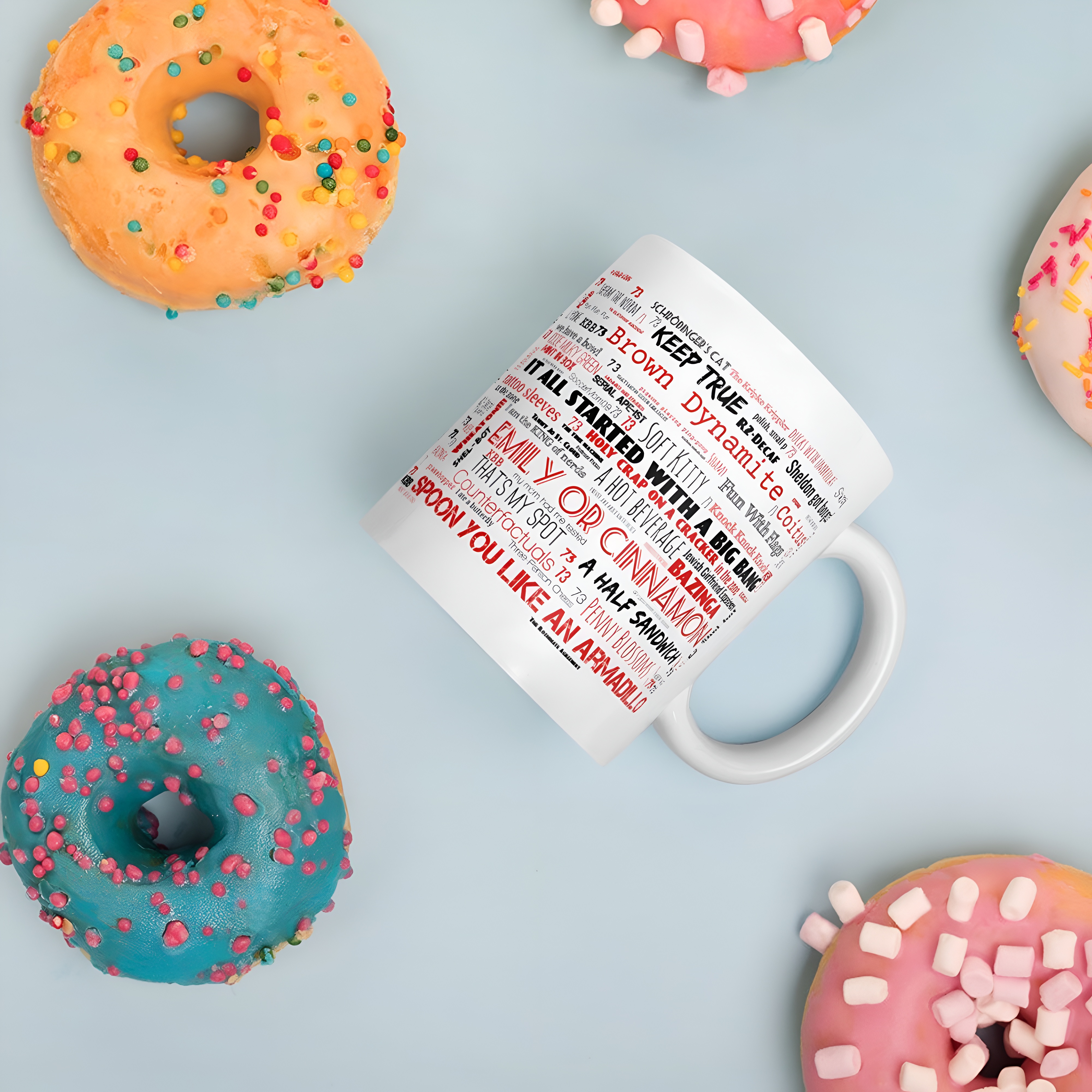 Big Bang Theory Lexicon Of Legends Word Art Mug