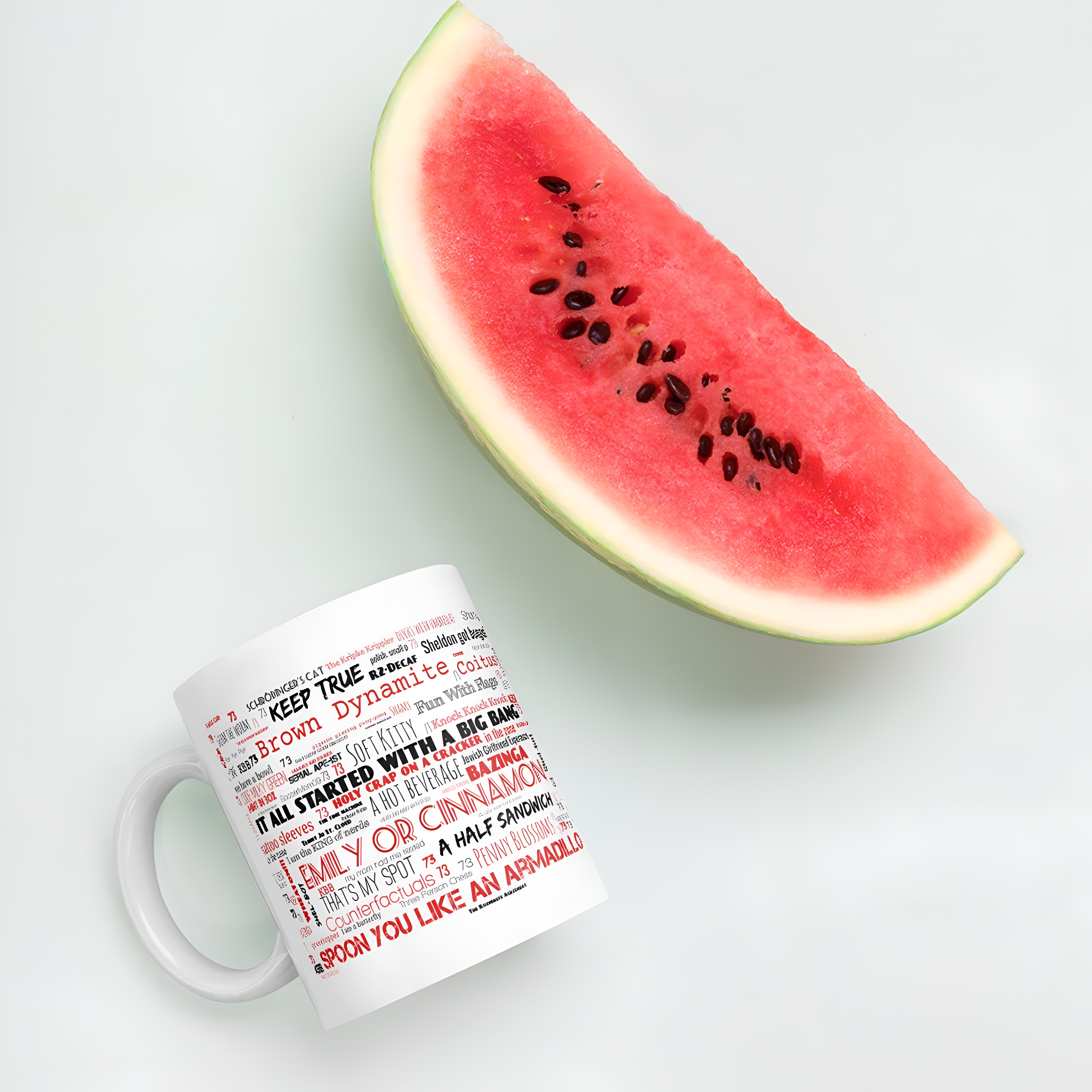 Big Bang Theory Lexicon Of Legends Word Art Mug