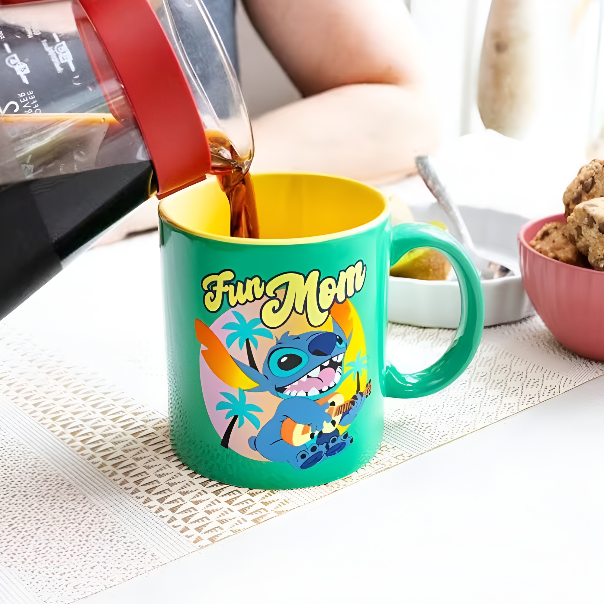 Stitch Fun Mom Themed 20oz Ceramic Coffee Mug
