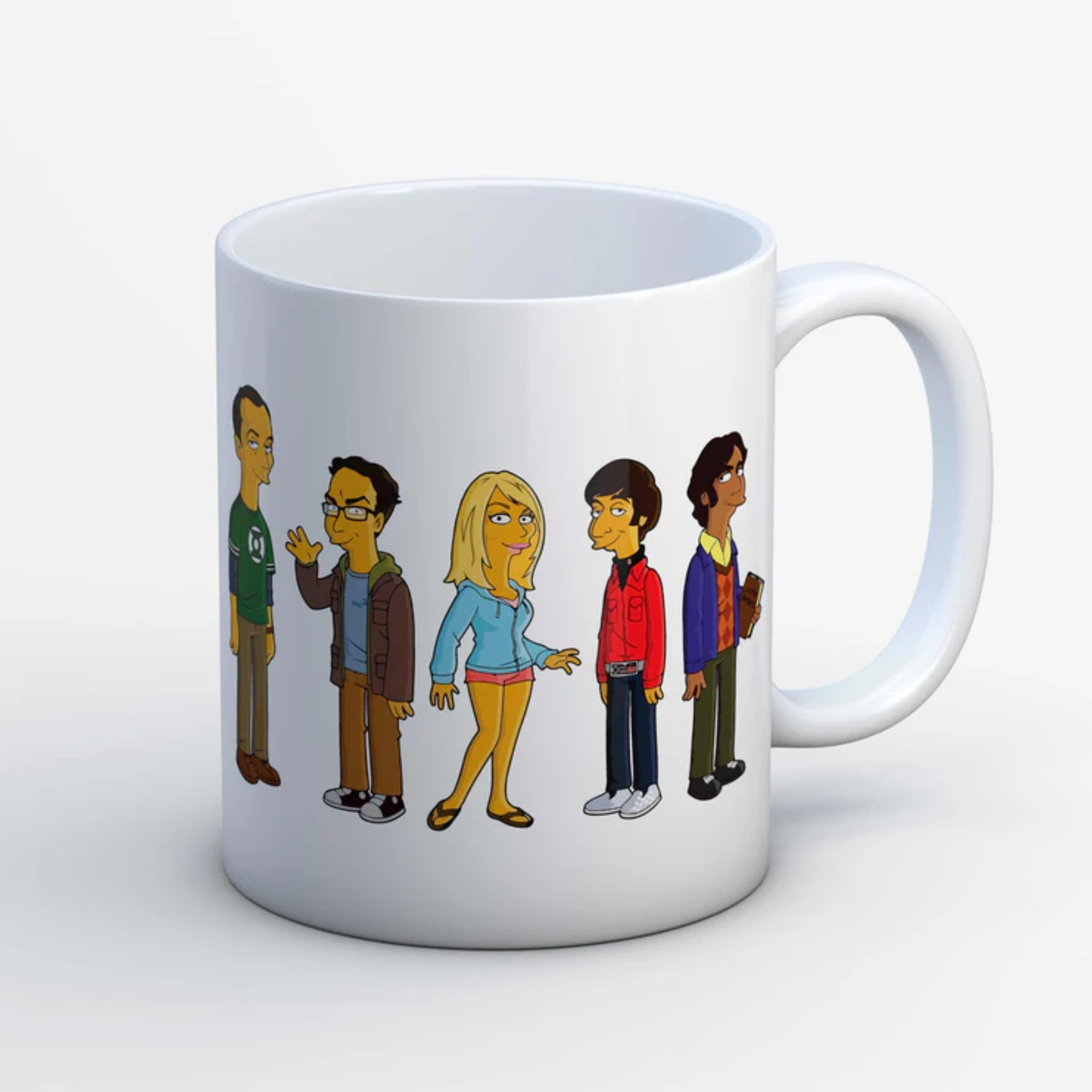 Big Bang Theory Animated Parody Caricature Coffee Mug