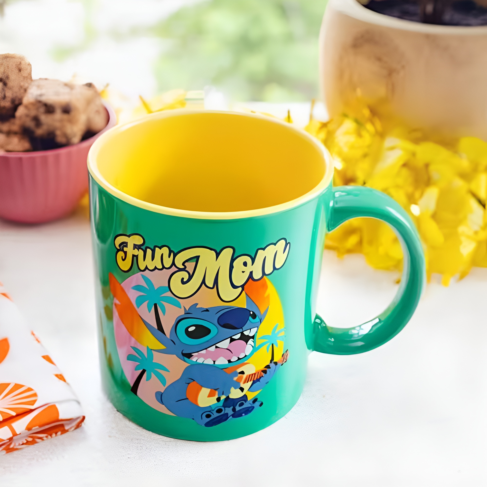 Stitch Fun Mom Themed 20oz Ceramic Coffee Mug