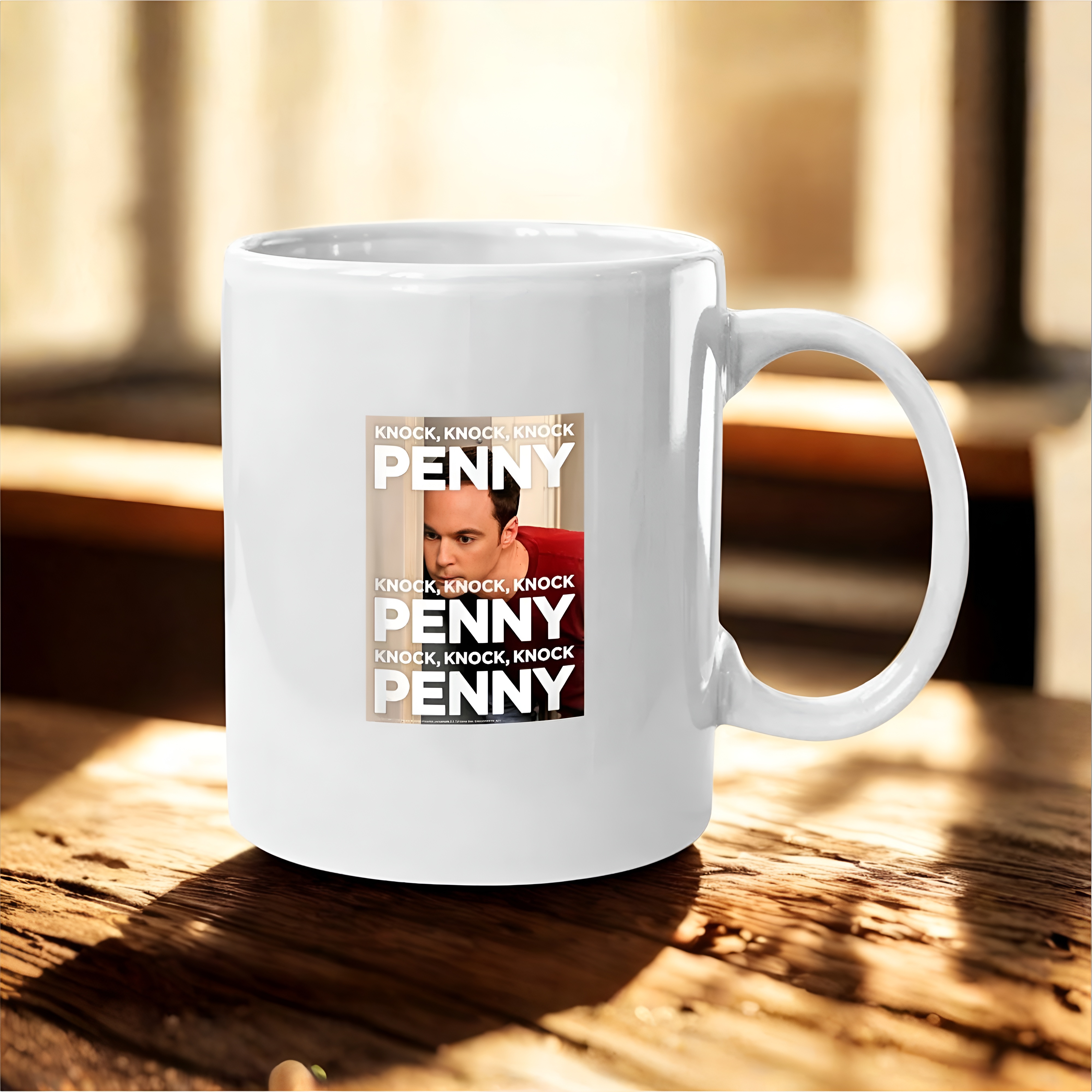 The Big Bang Theory Sheldon Cooper Knock Knock Penny Ceramic Mug