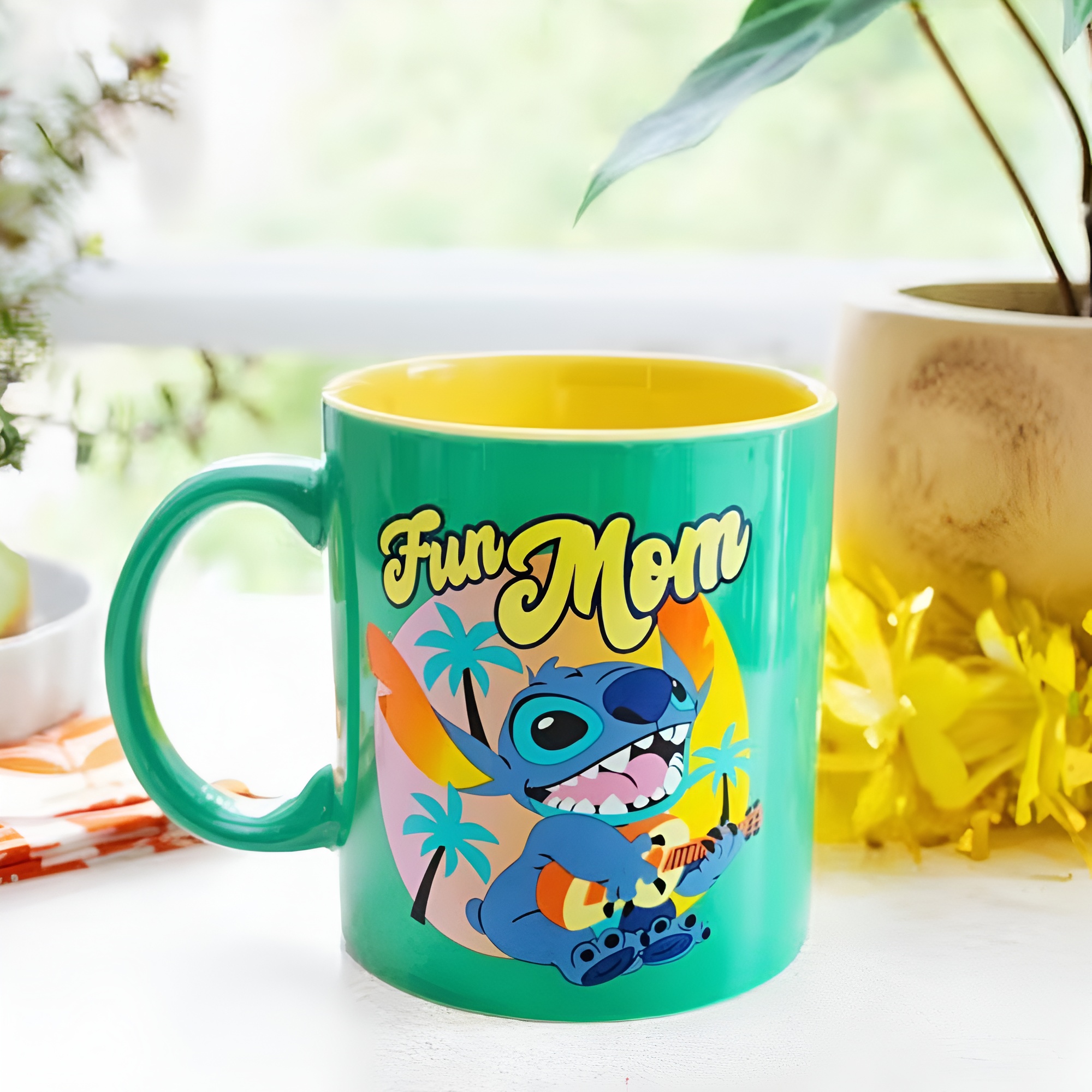 Stitch Fun Mom Themed 20oz Ceramic Coffee Mug