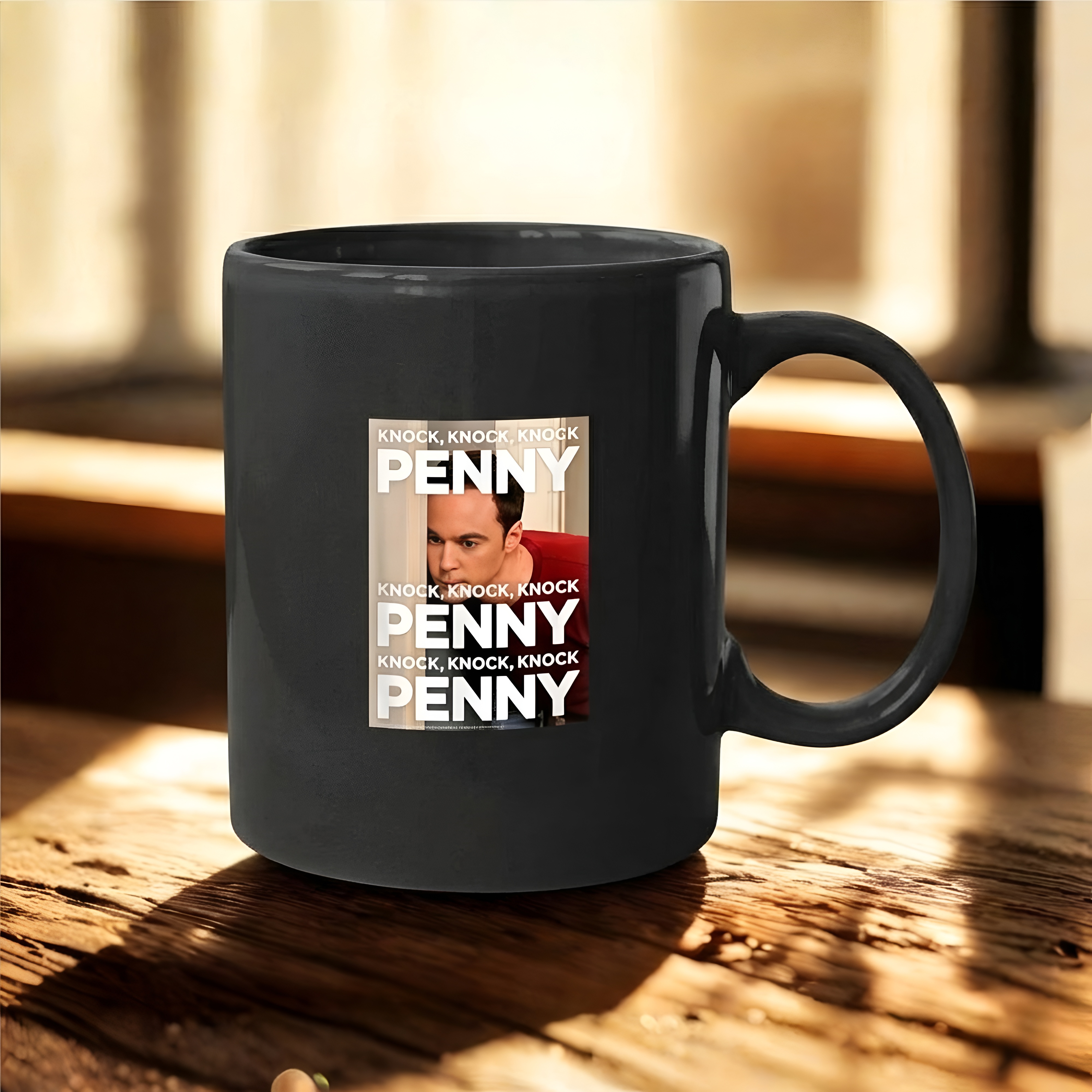 The Big Bang Theory Sheldon Cooper Knock Knock Penny Ceramic Mug
