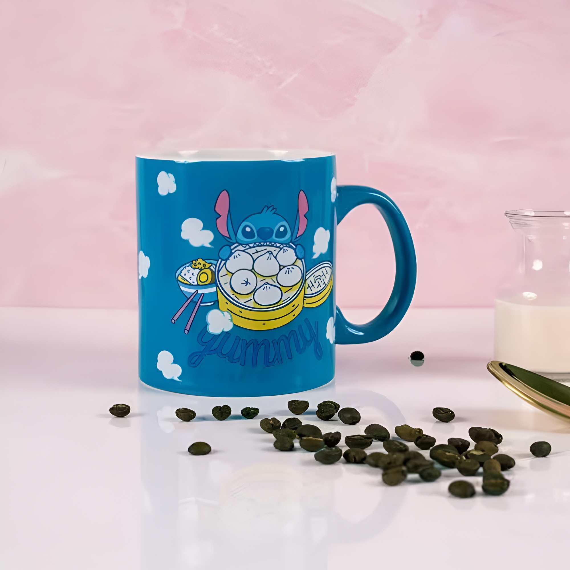 Stitch Yummy Snack Themed 20oz Ceramic Coffee Mug