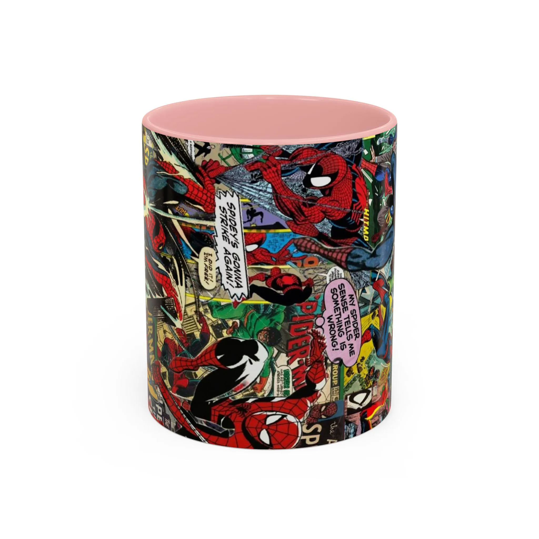 Spider Man Comic Collage Ceramic Mug