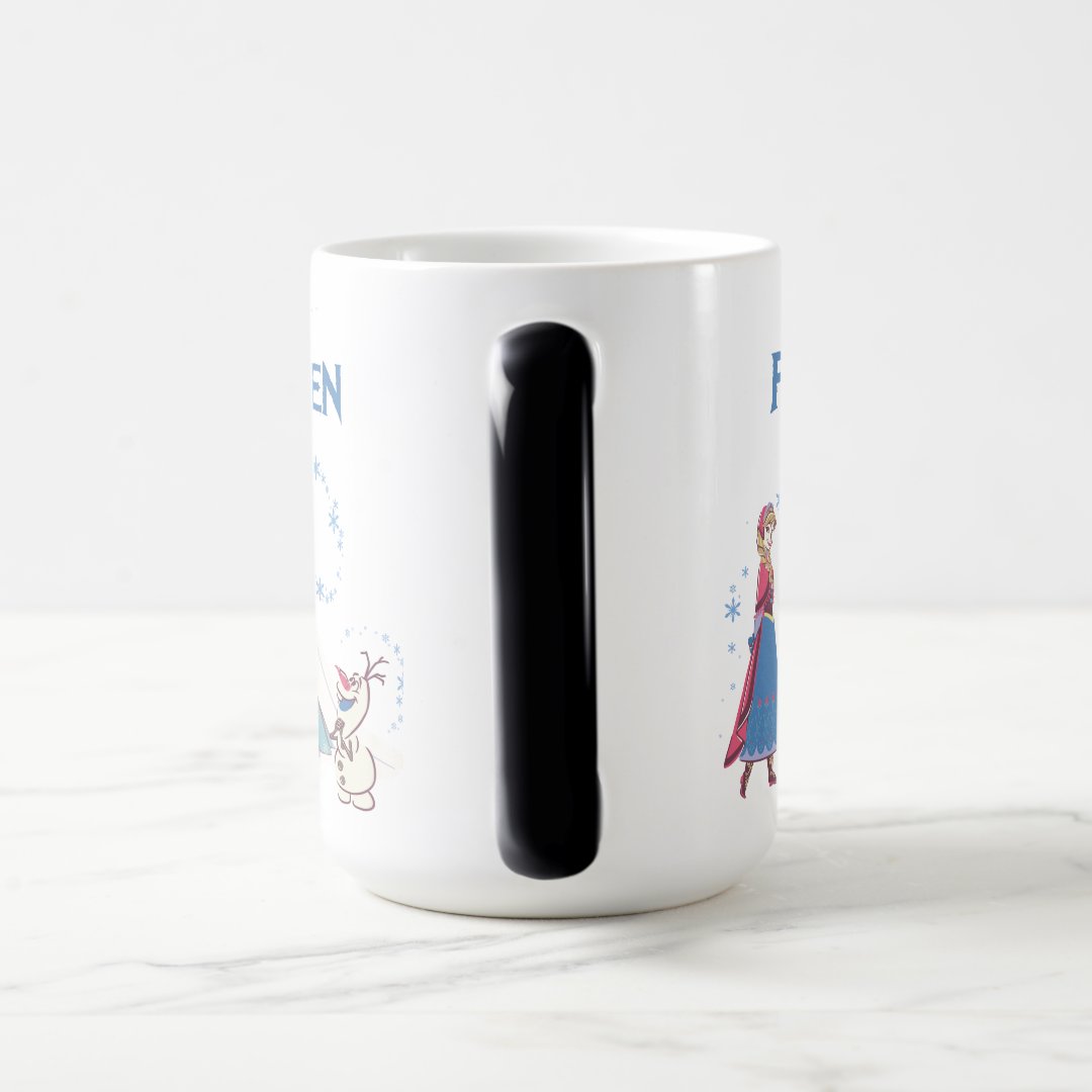 Frozen Heat Reveal Mug Elsa Anna Olaf Color Changing Coffee Cup