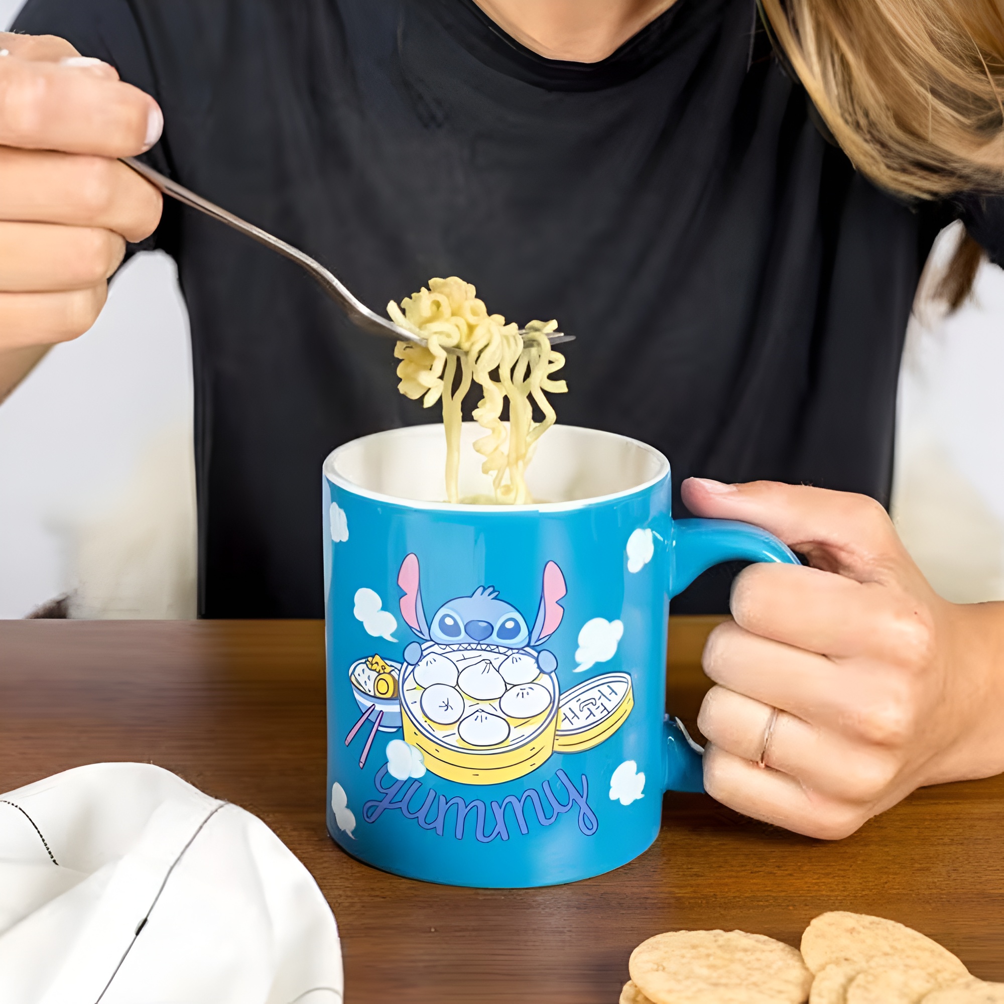 Stitch Yummy Snack Themed 20oz Ceramic Coffee Mug