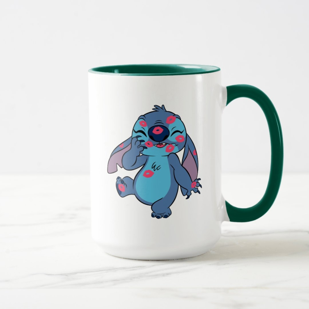 Stitch And Leo Two Tone Mug With Fun Character Print