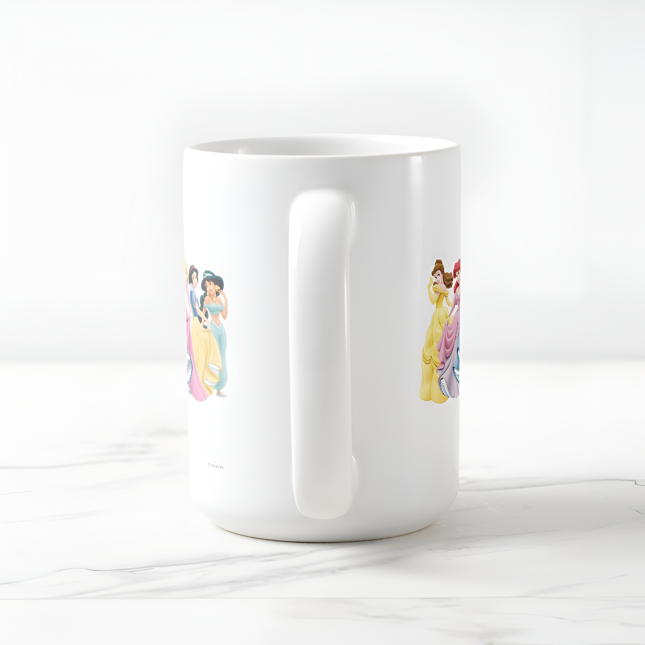 Cute Princess Coffee Mug Holding Dress Ceramic Tea Cup