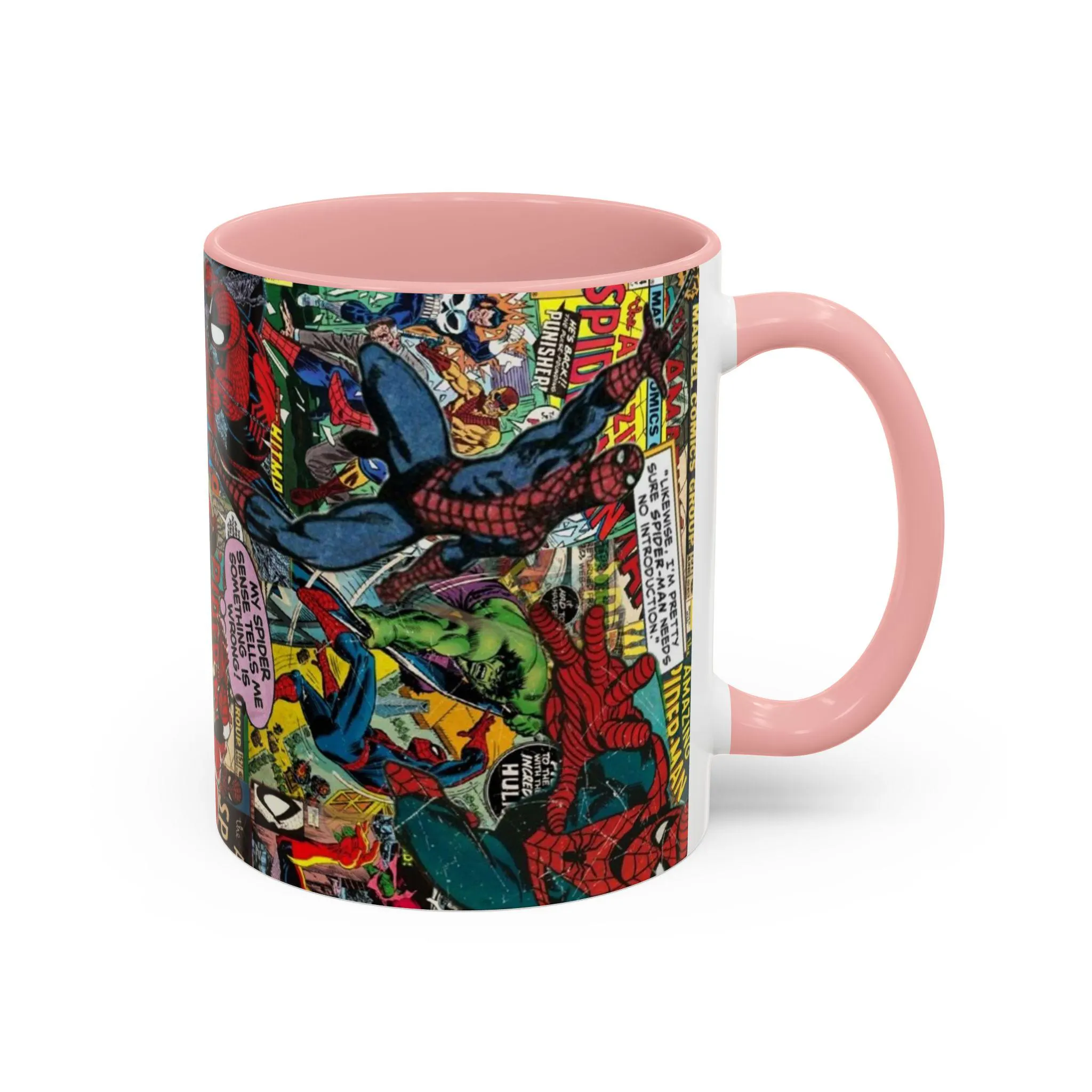 Spider Man Comic Collage Ceramic Mug