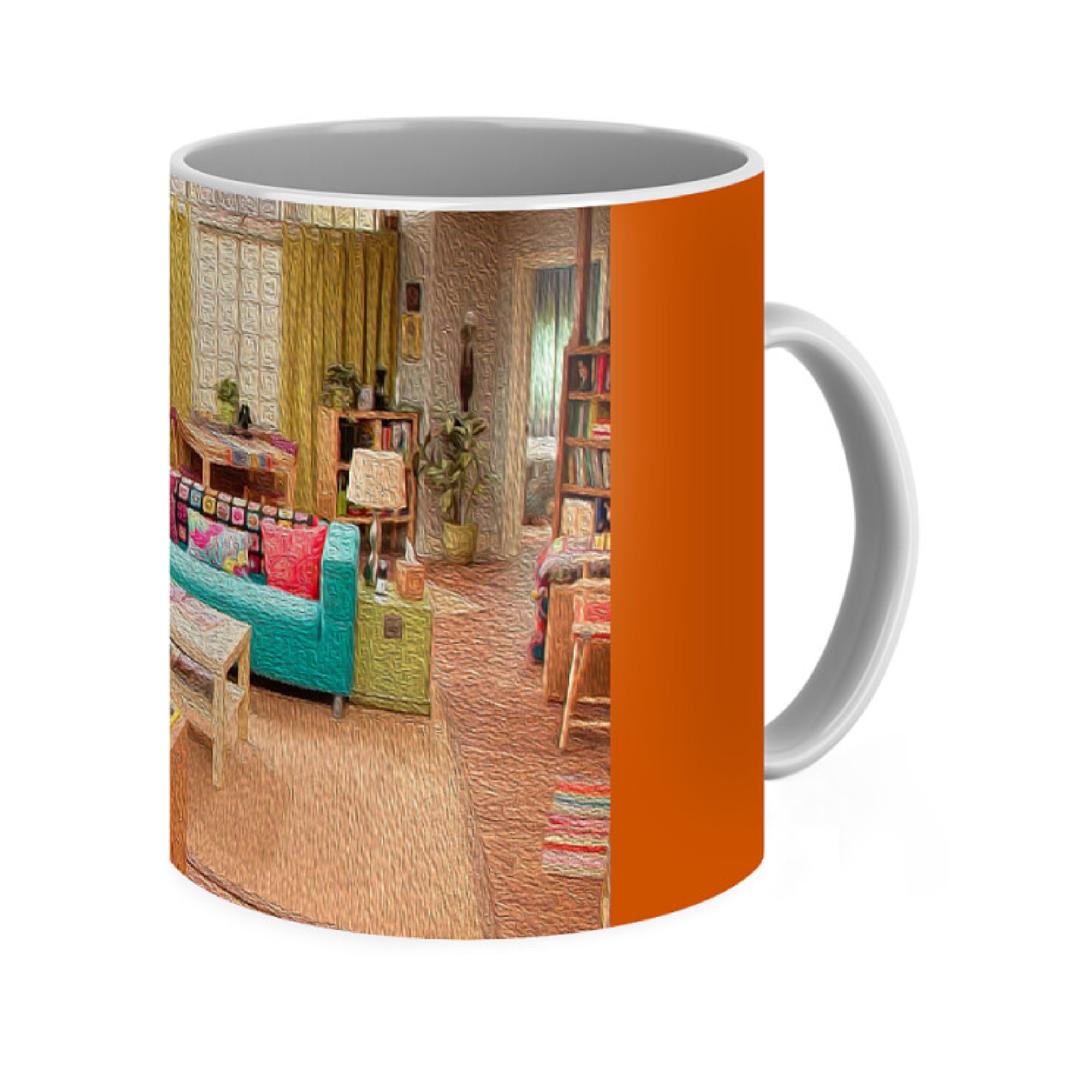 Penny Apartment Oil Painting Style Coffee Mug