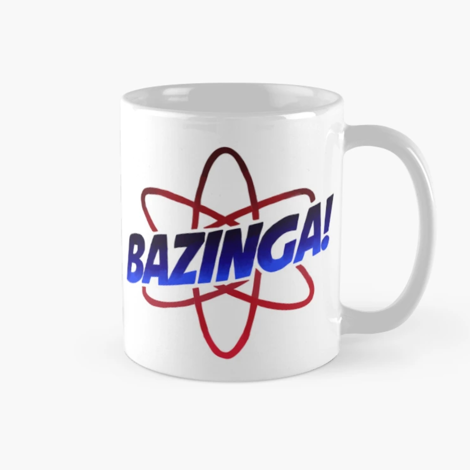 Big Bang Theory Bazinga Atom Graphic Latte Mug