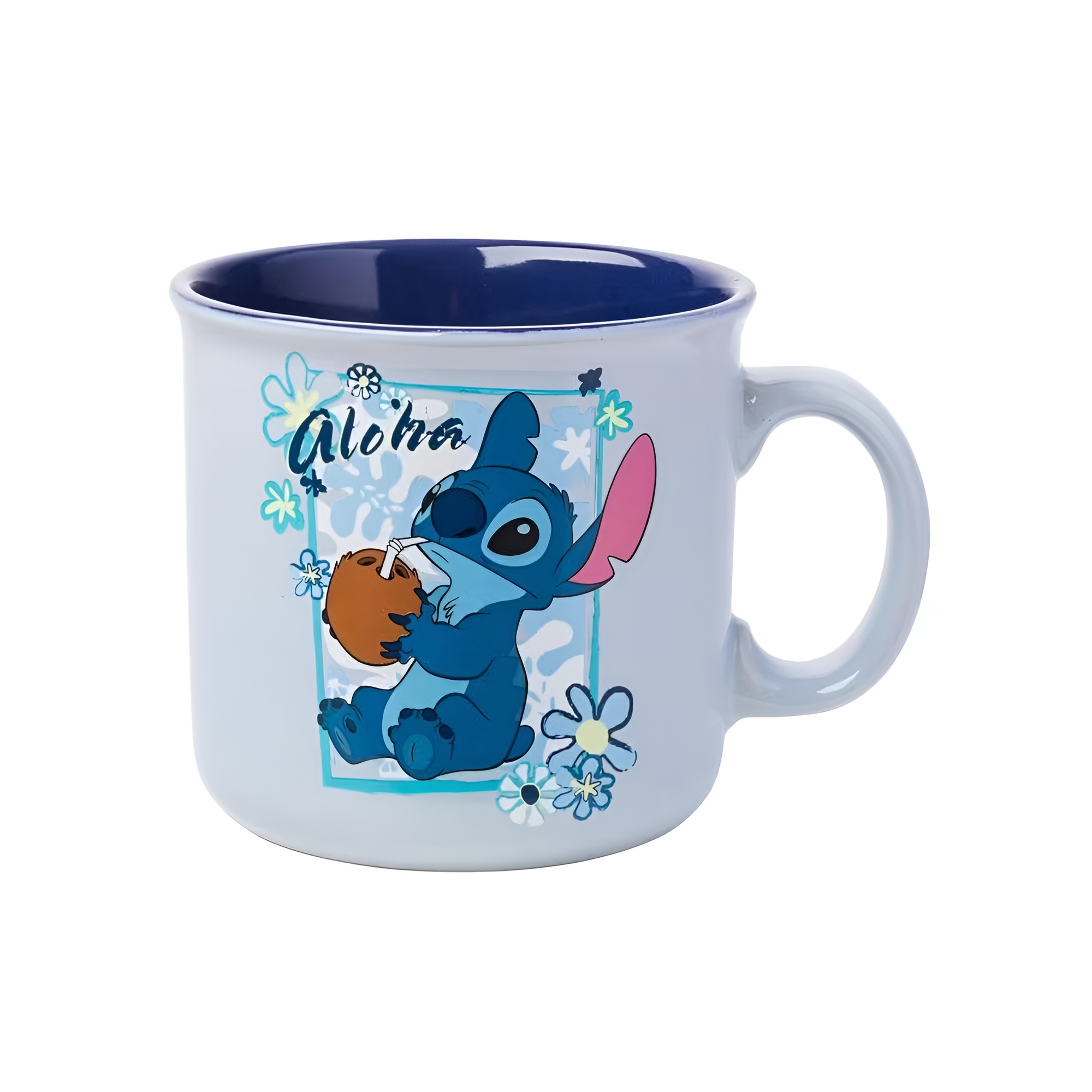 Aloha Stitch Cartoon Print 20oz Ceramic Camper Coffee Mug
