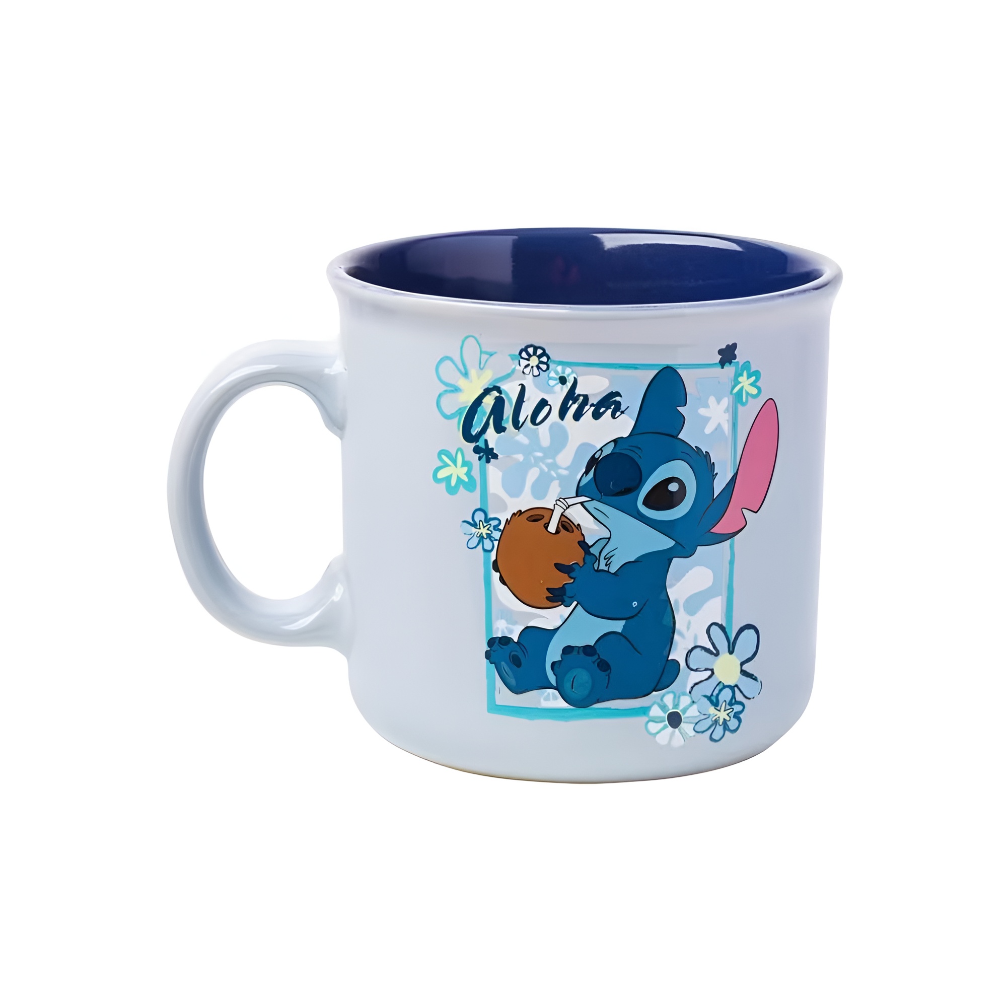 Aloha Stitch Cartoon Print 20oz Ceramic Camper Coffee Mug
