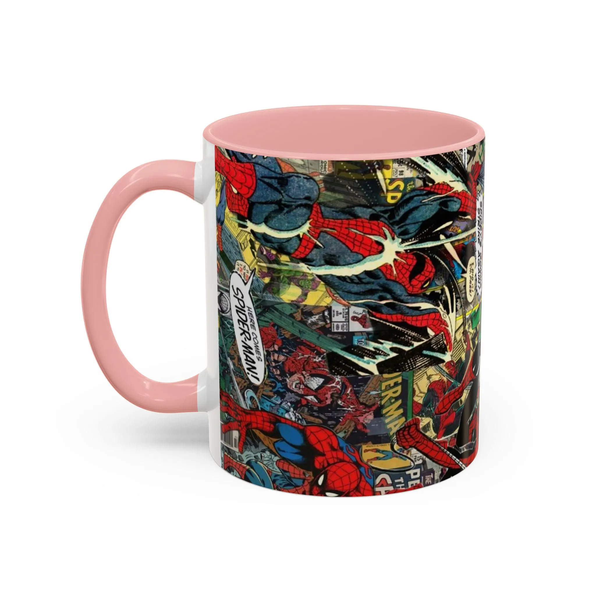 Spider Man Comic Collage Ceramic Mug