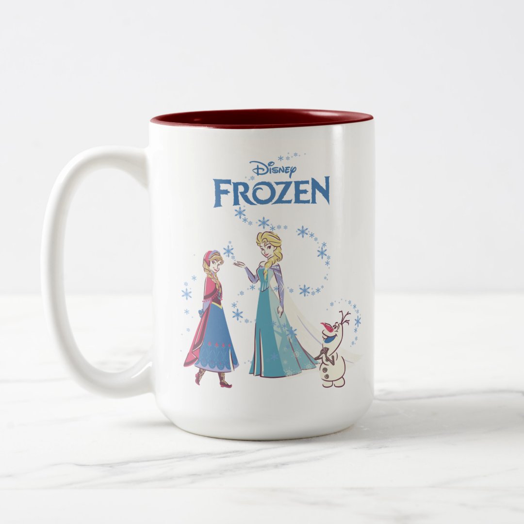 Elsa Anna Olaf Two-Tone Mug 