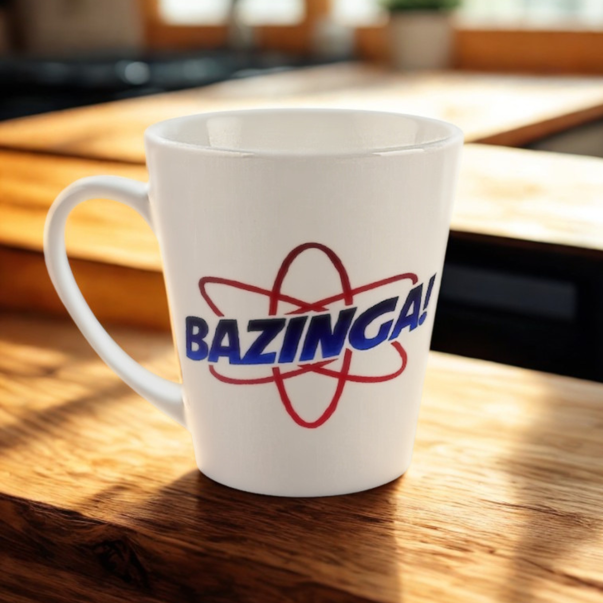 Big Bang Theory Bazinga Atom Graphic Latte Mug