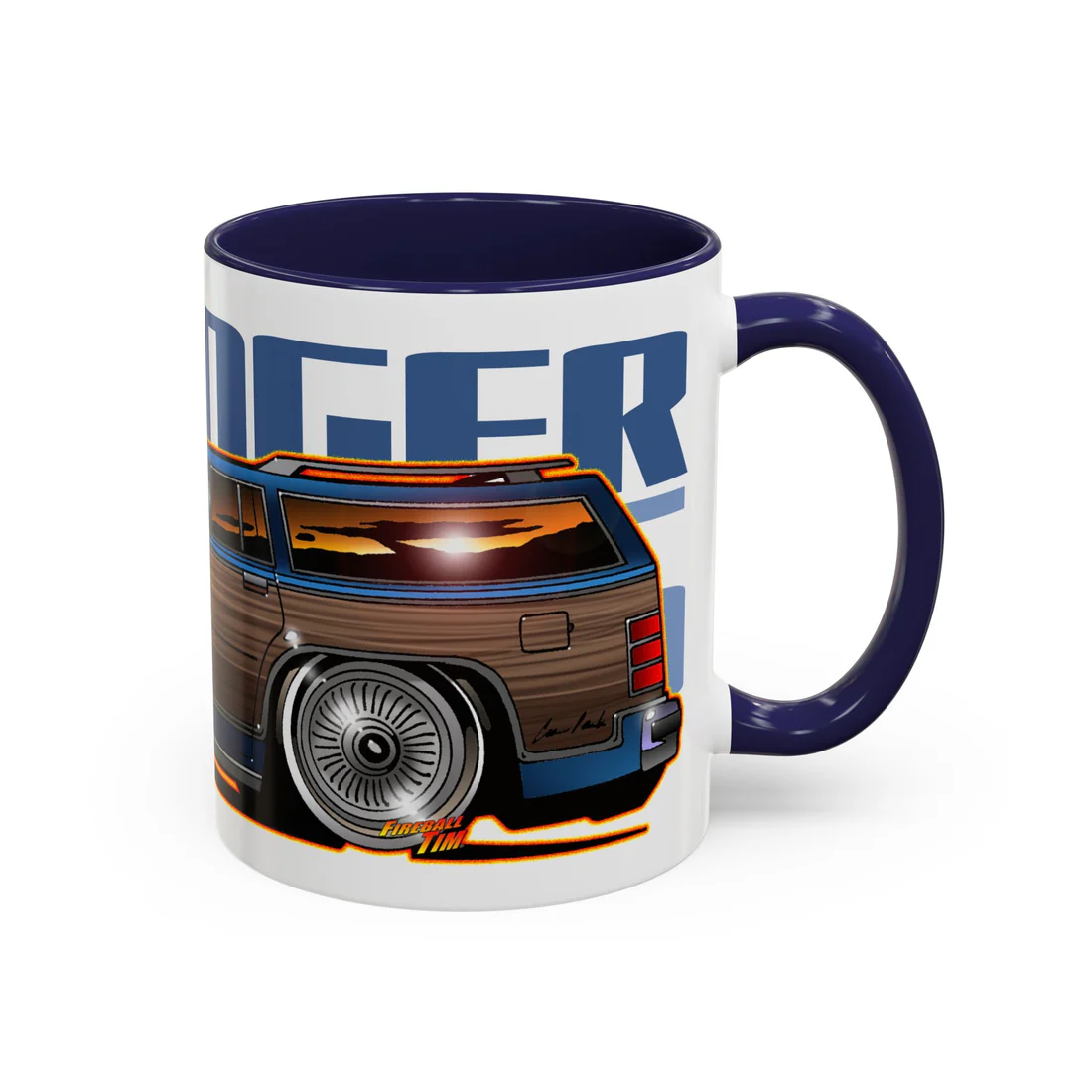 STRANGER THINGS Mercury Colony Park Wagon Collectible Fireball Art Coffee Mug 2 Sizes