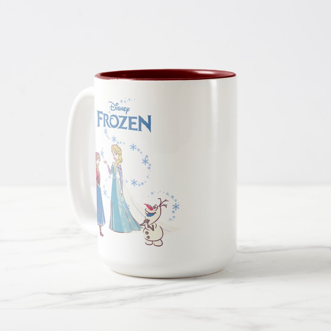 Elsa Anna Olaf Two-Tone Mug 