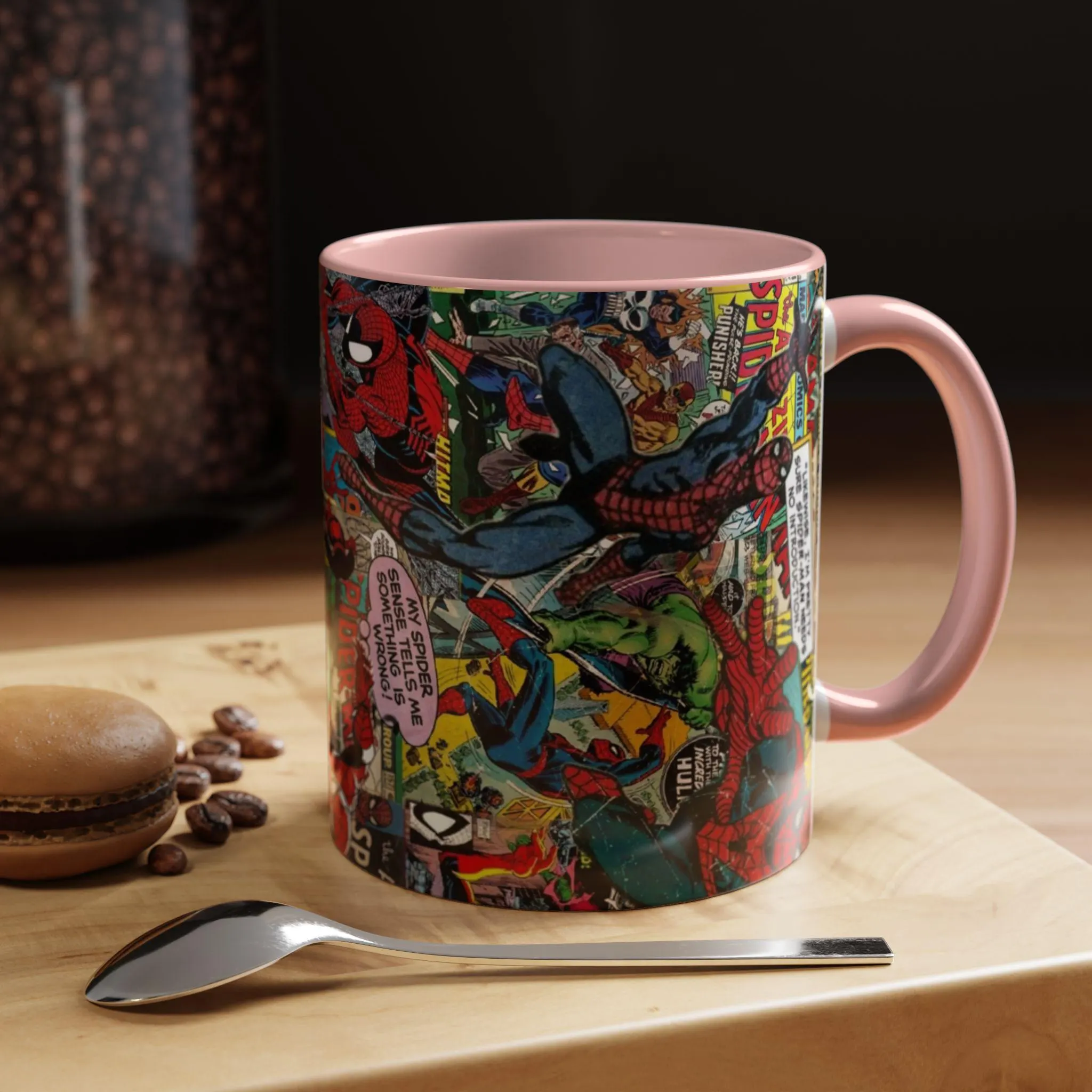 Spider Man Comic Collage Ceramic Mug